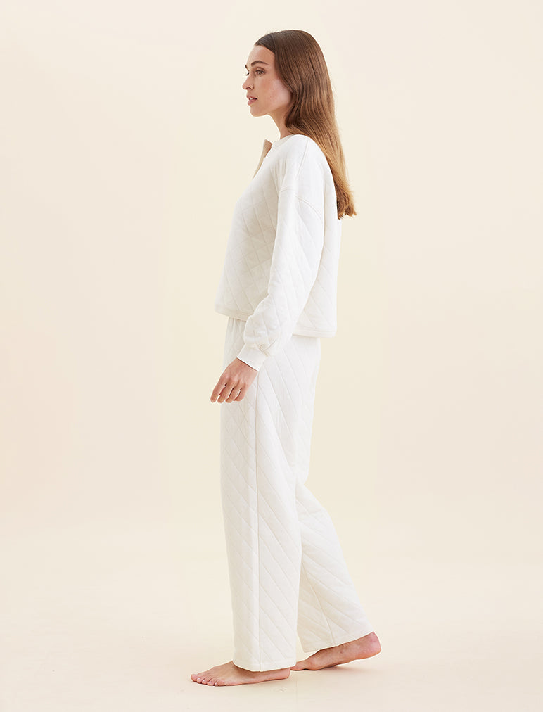 Quilted Cotton Henly LS Top