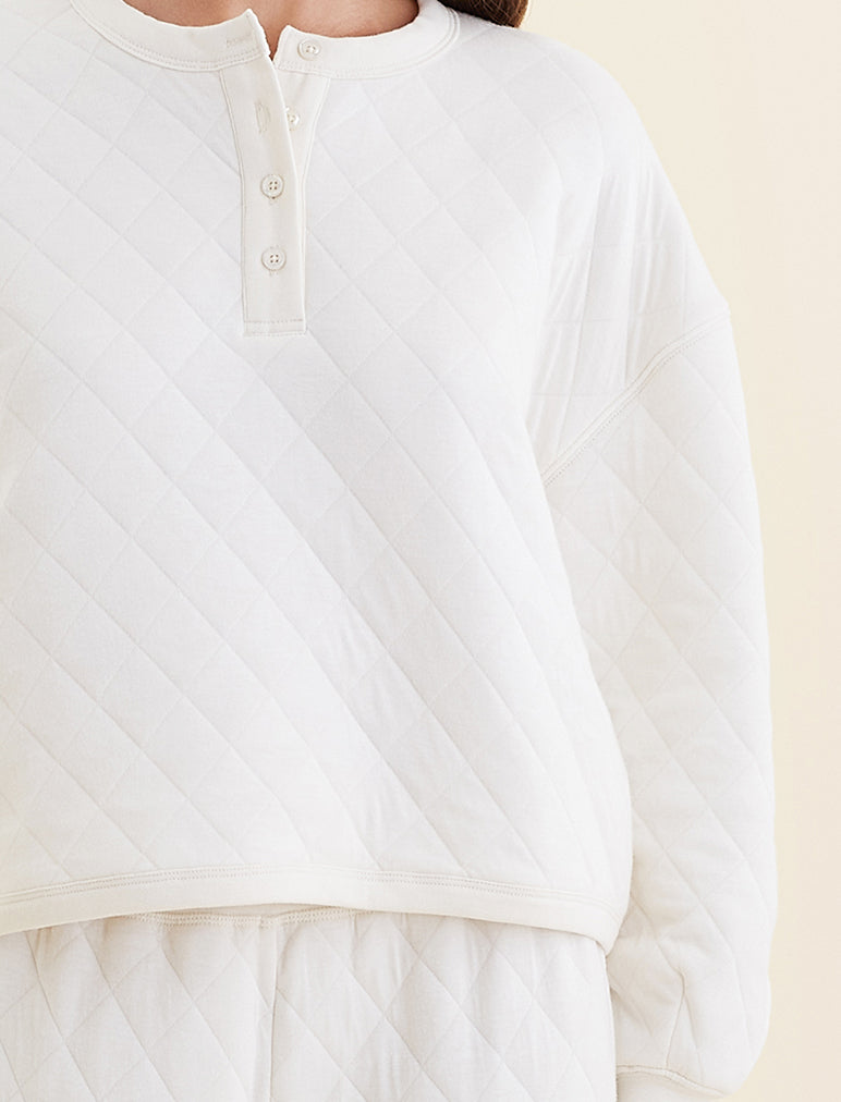 Quilted Cotton Henly LS Top