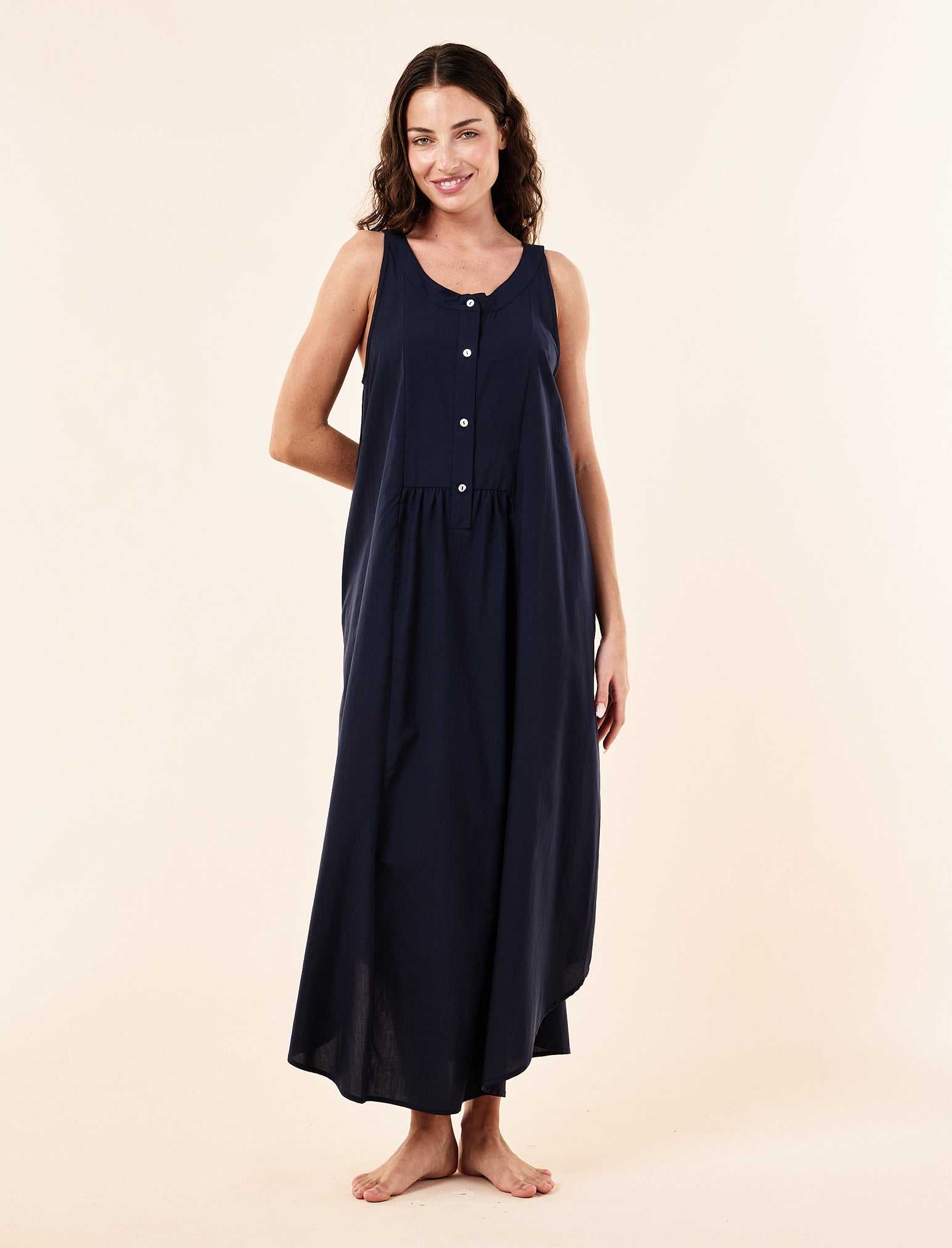Madison Panel Front Maxi Nightie