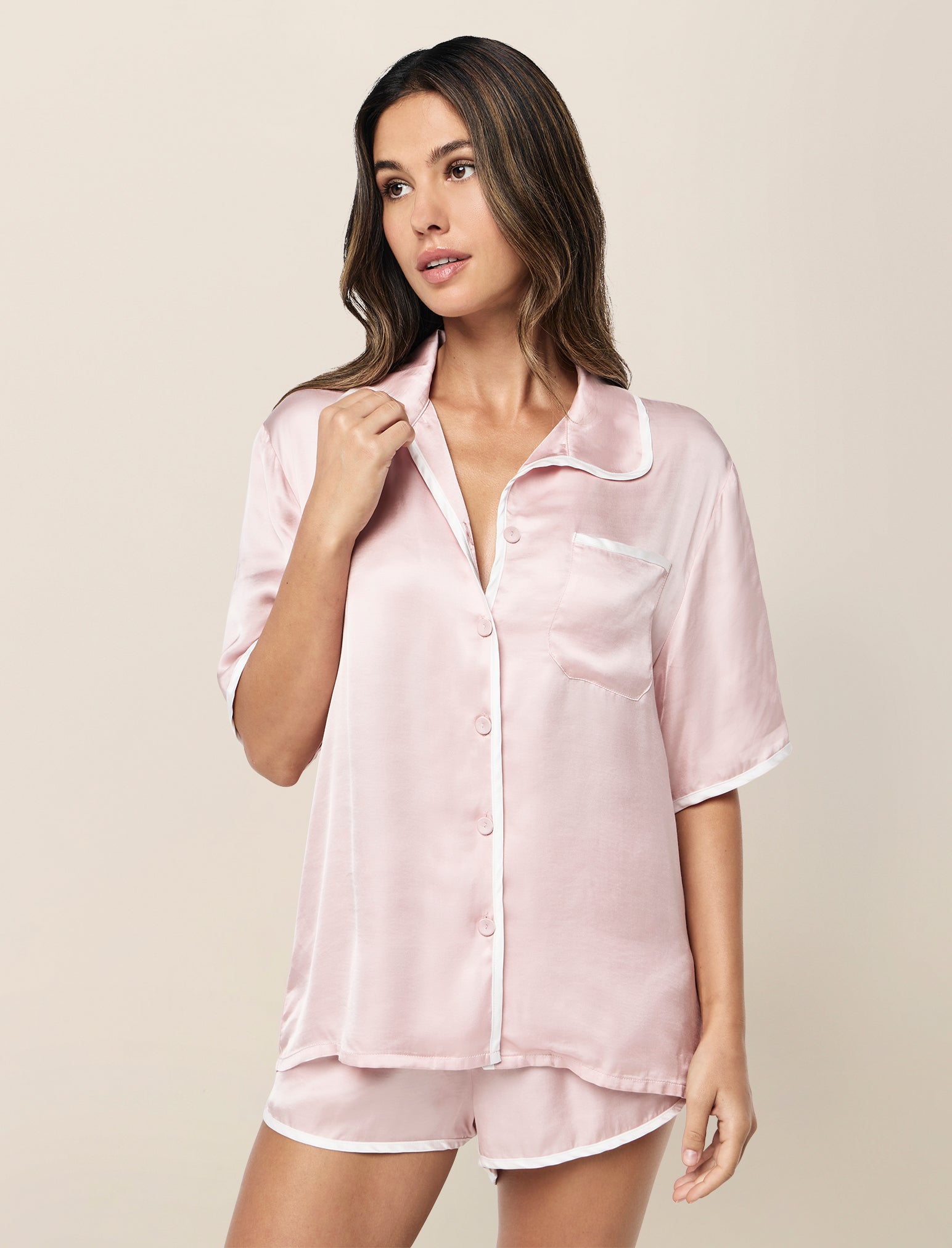 Annabelle Satin Boxer PJ Set