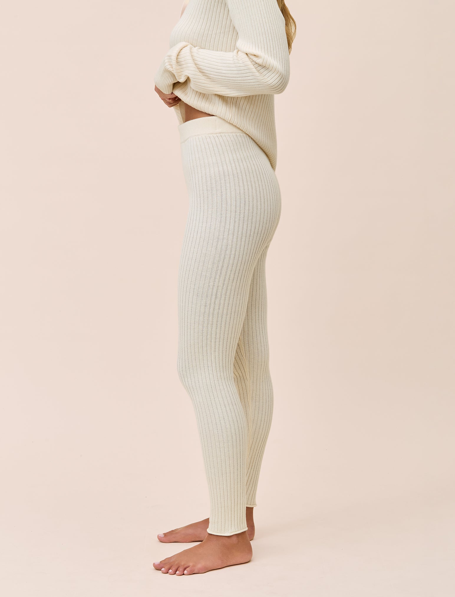 Colette Cosy Cotton Silk Rib Legging