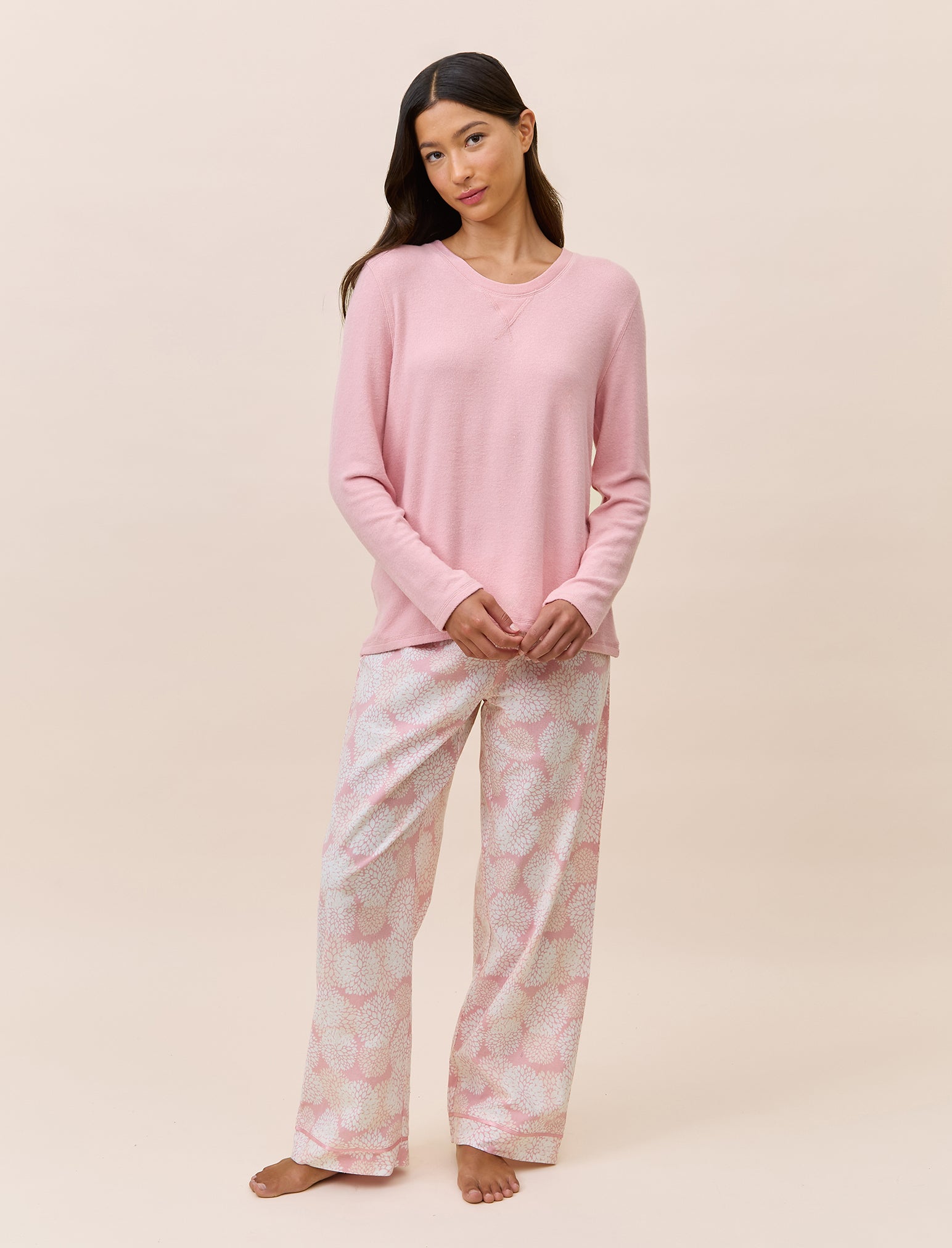Snowball Cosy Organic Cotton Full Length Pant & Feather Soft Top