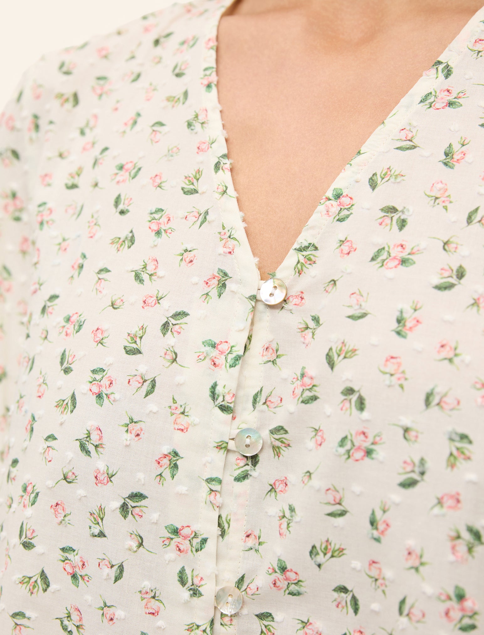 Swiss Dot Short Sleeve Frill Midi Nightie