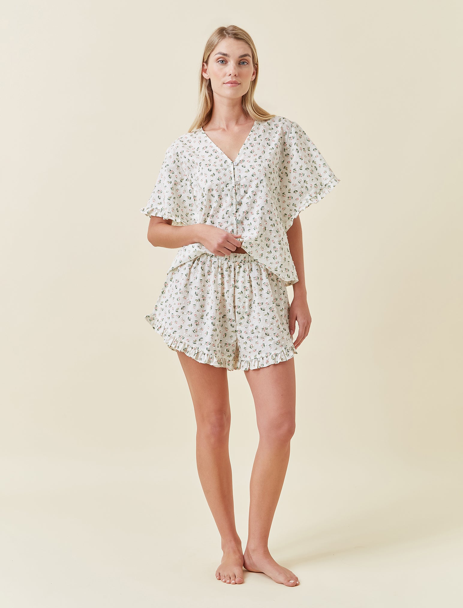 Swiss Dot Flutter Boxer Short
