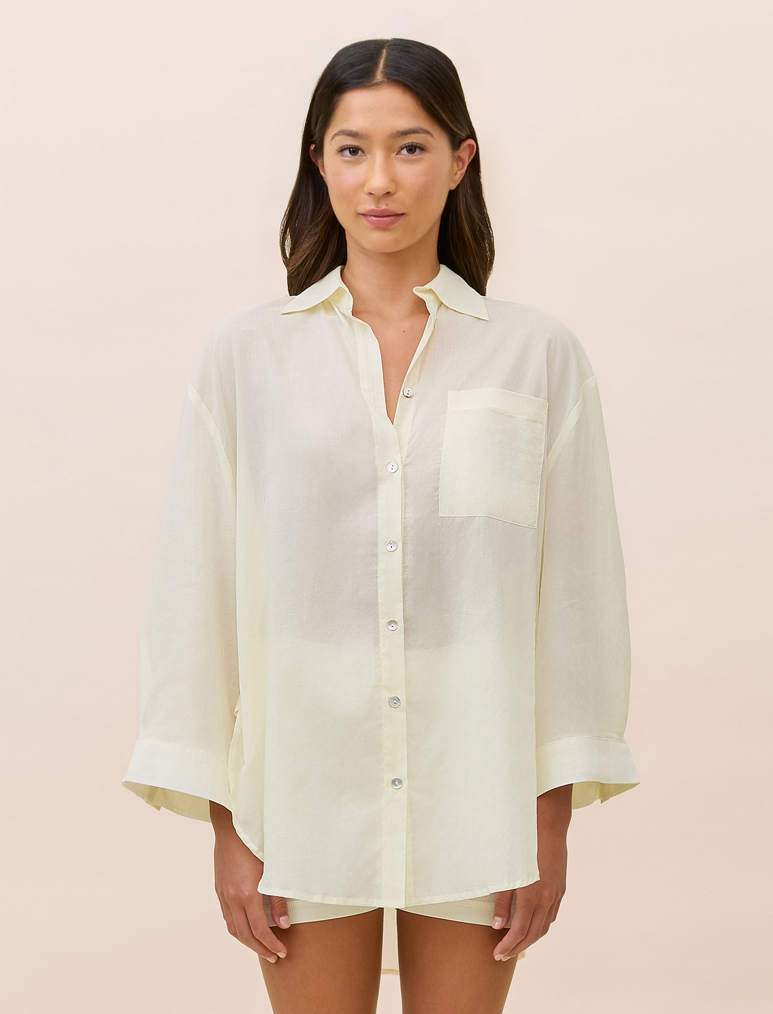 Callie Cotton Relaxed Long Sleeve Shirt