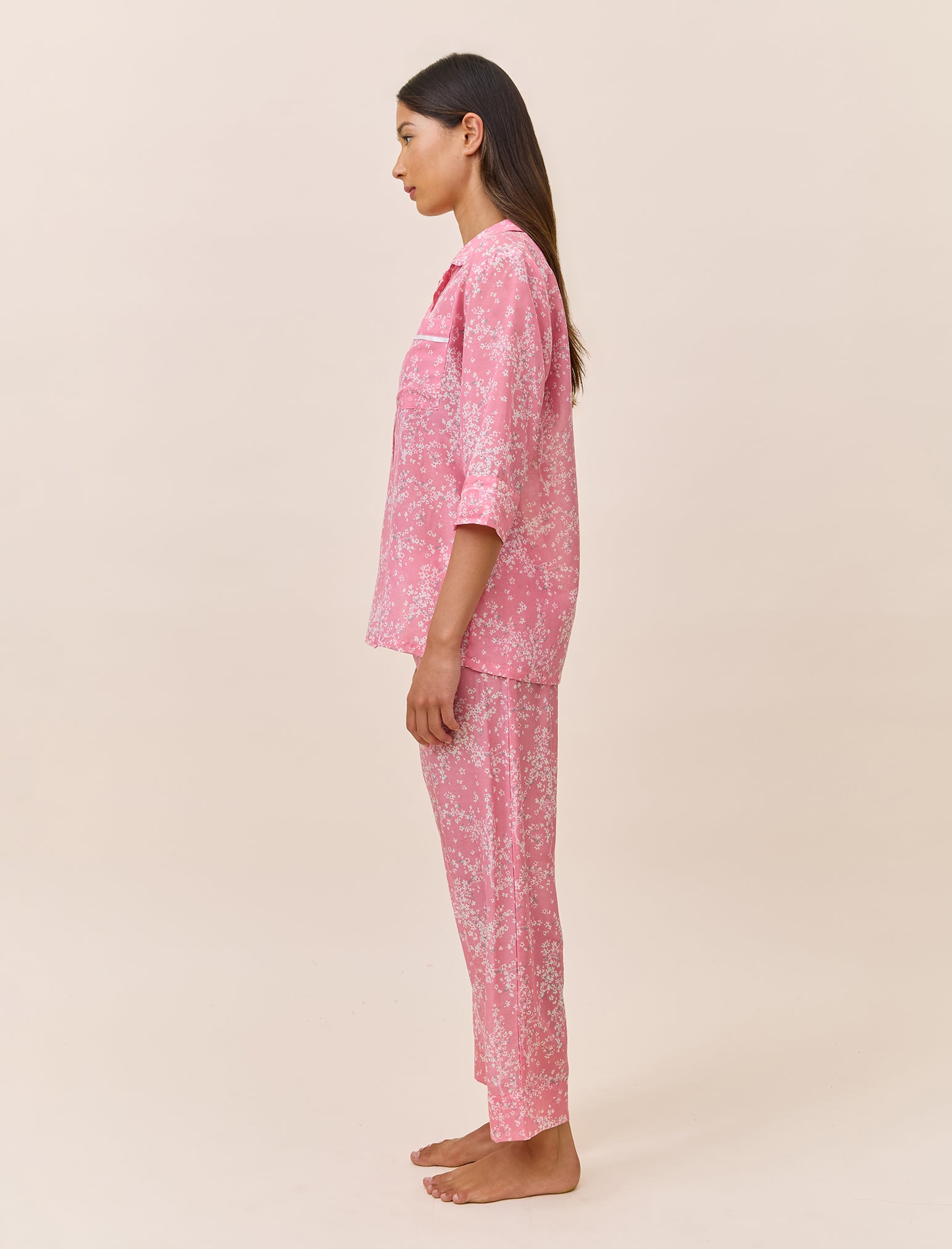 Cheri Blossom Crop PJ Set