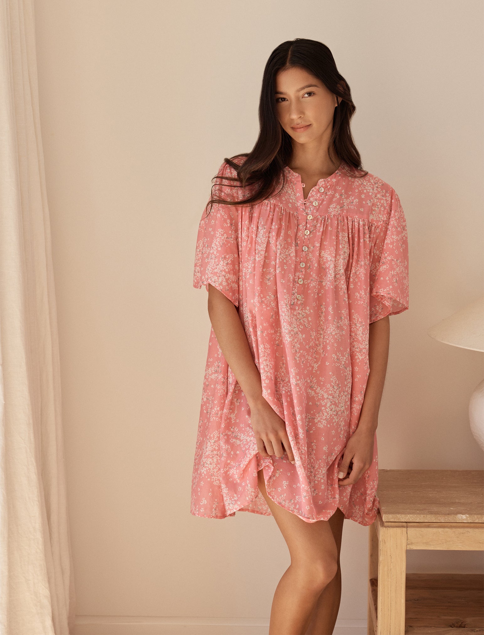 Cheri Blossom Smocked Nightie