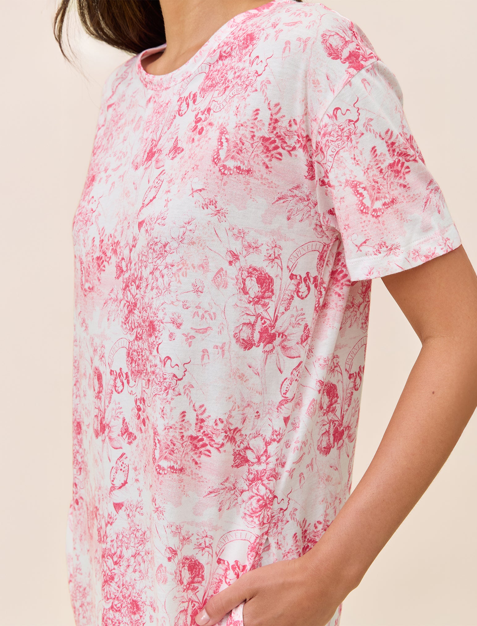 Toile Organic Cotton Knit Midi Nightie