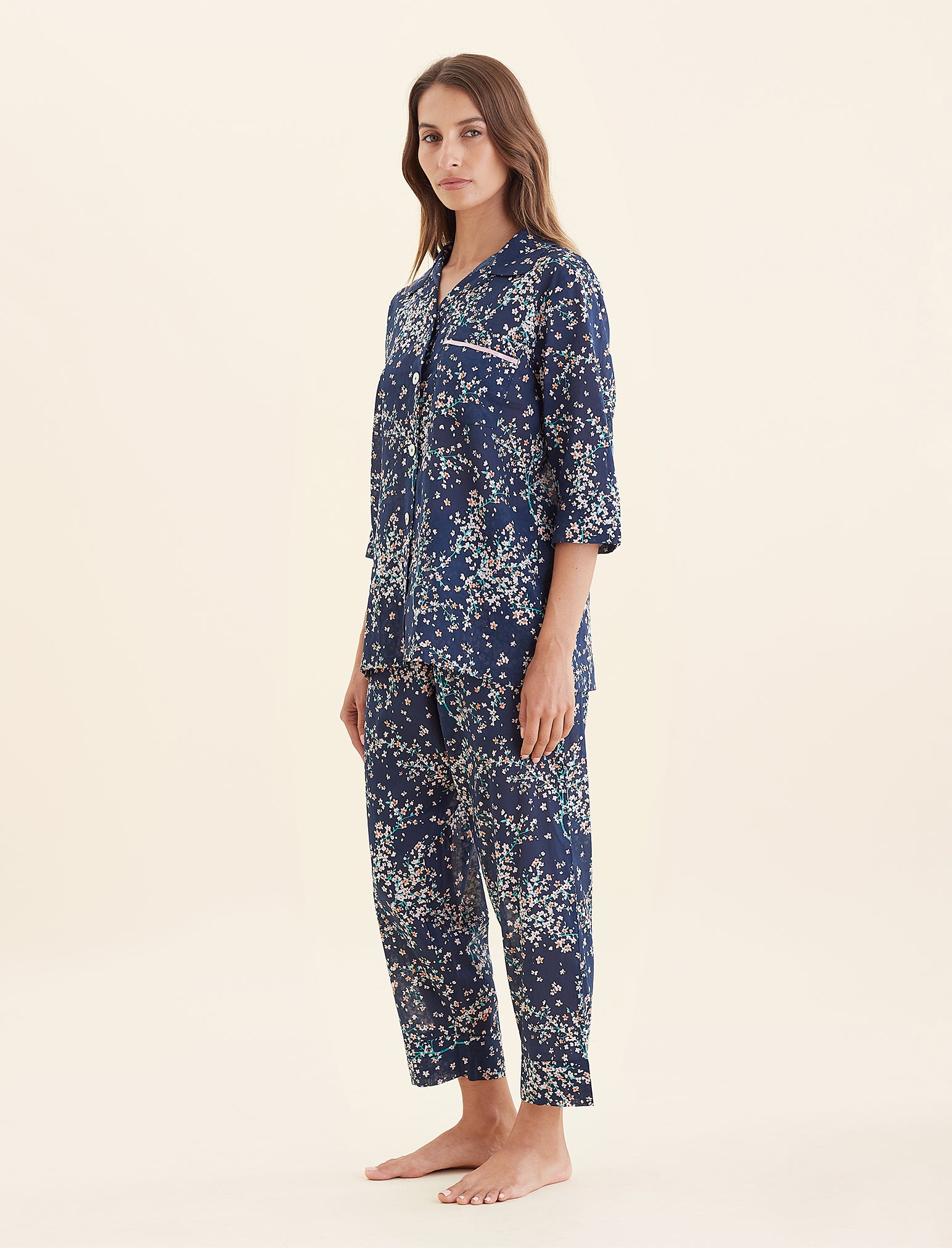 Cheri Blossom Crop PJ Set