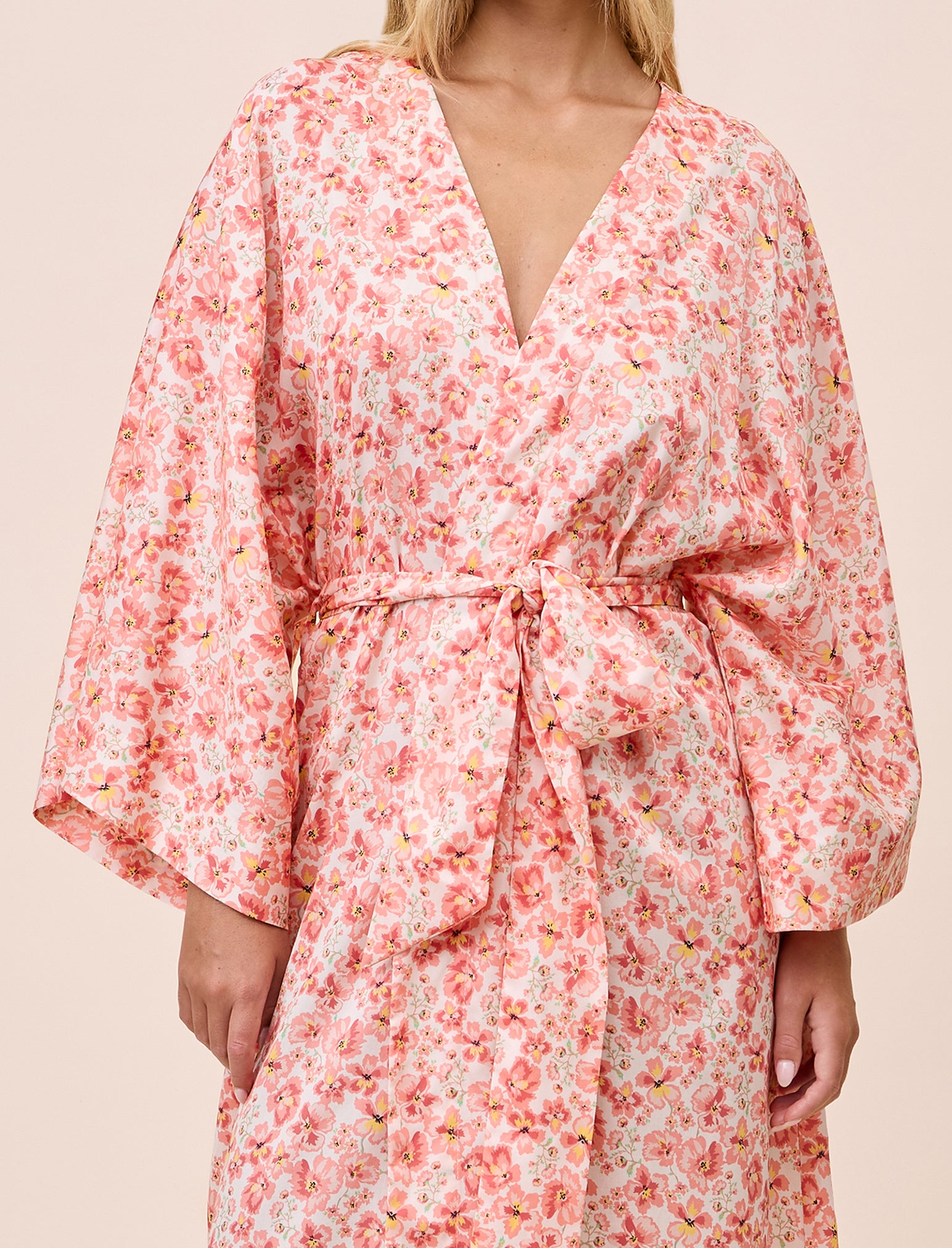 Molly Sims Cotton Kimono Robe