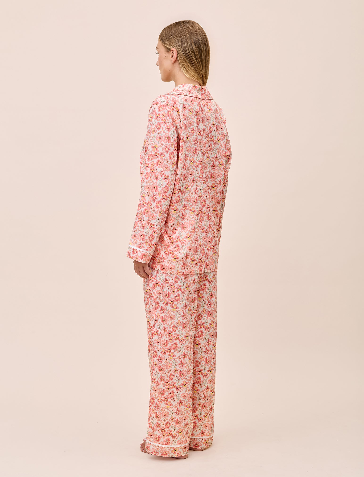 Molly Sims Cotton PJ Set & Eye Mask