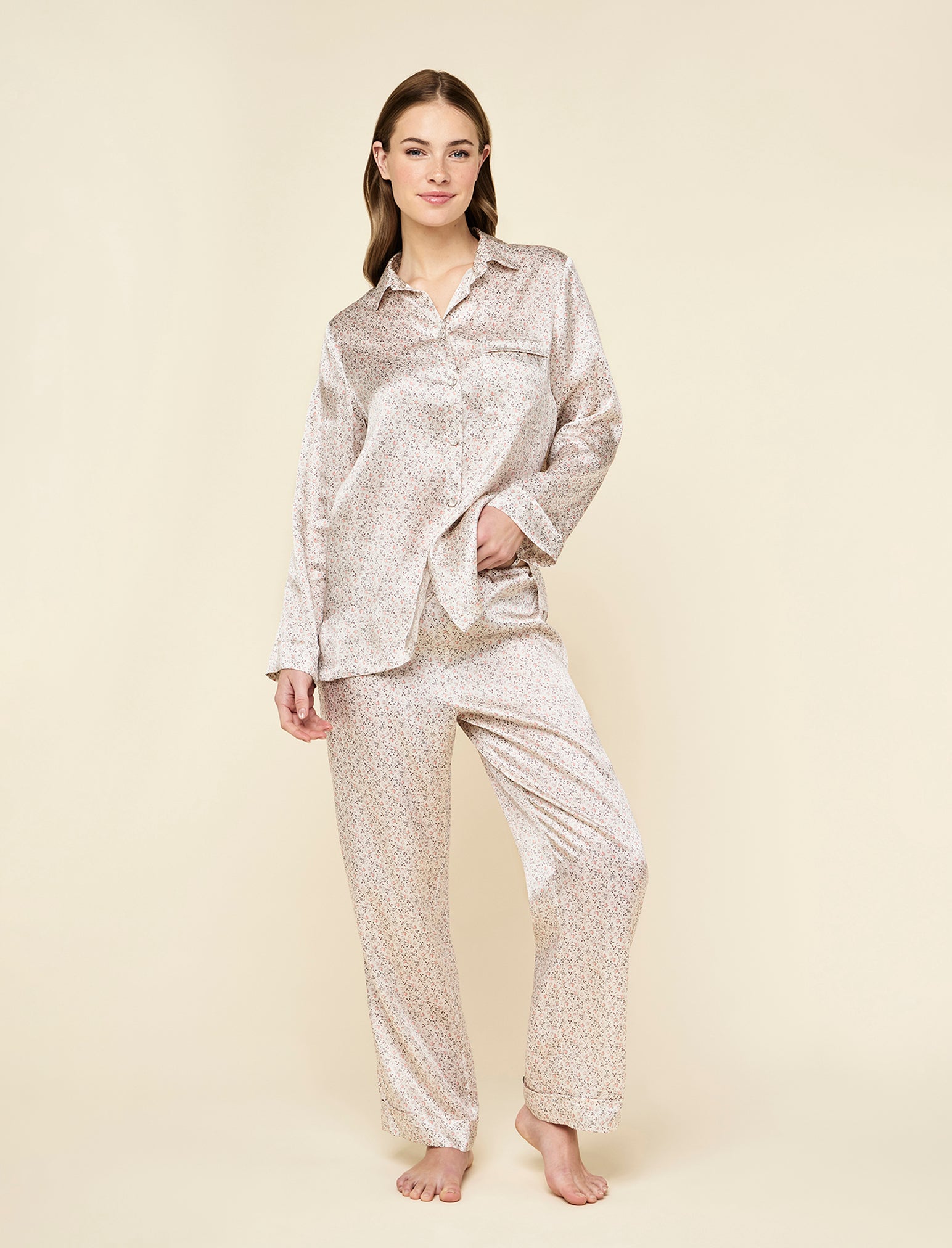Rosy Rosie Silk Full Length PJ