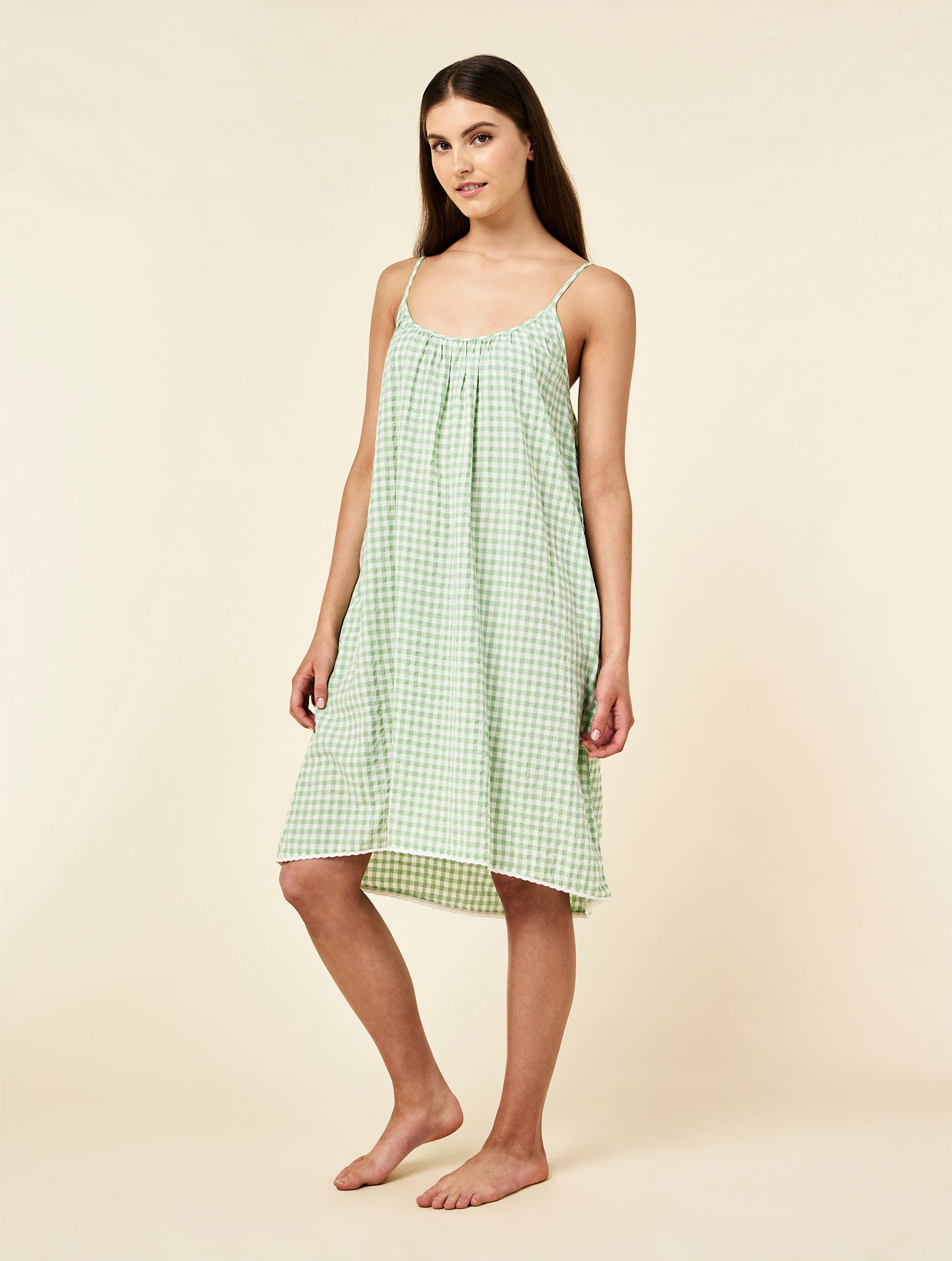 Seersucker Strappy Nightie