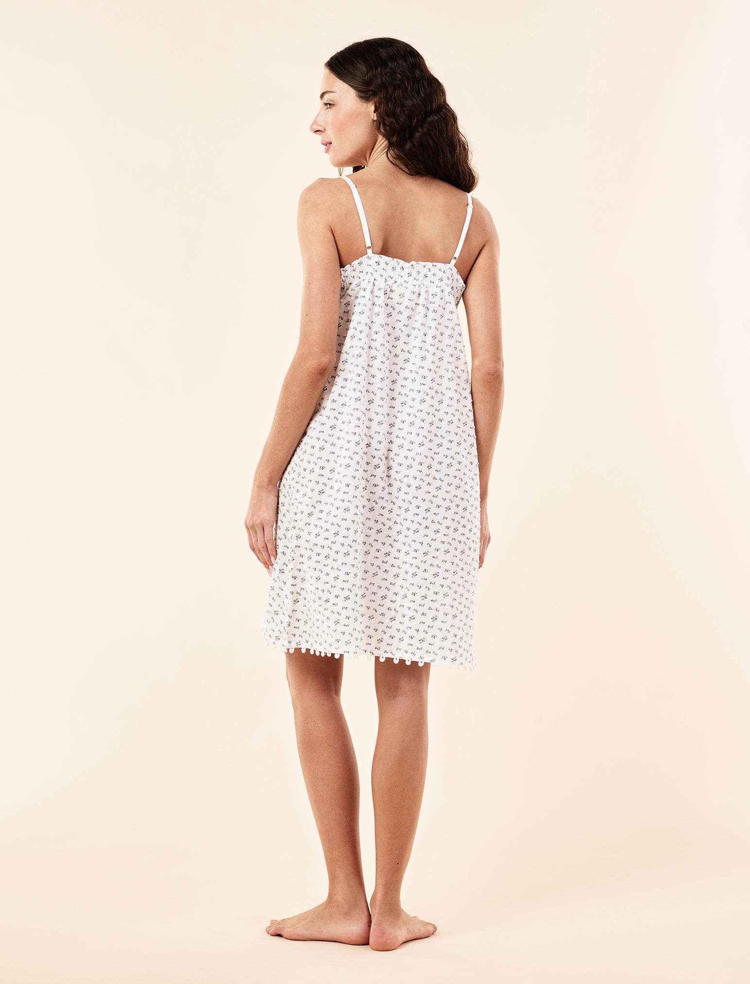 Ditsy Floral Midi Lace Front Nightie