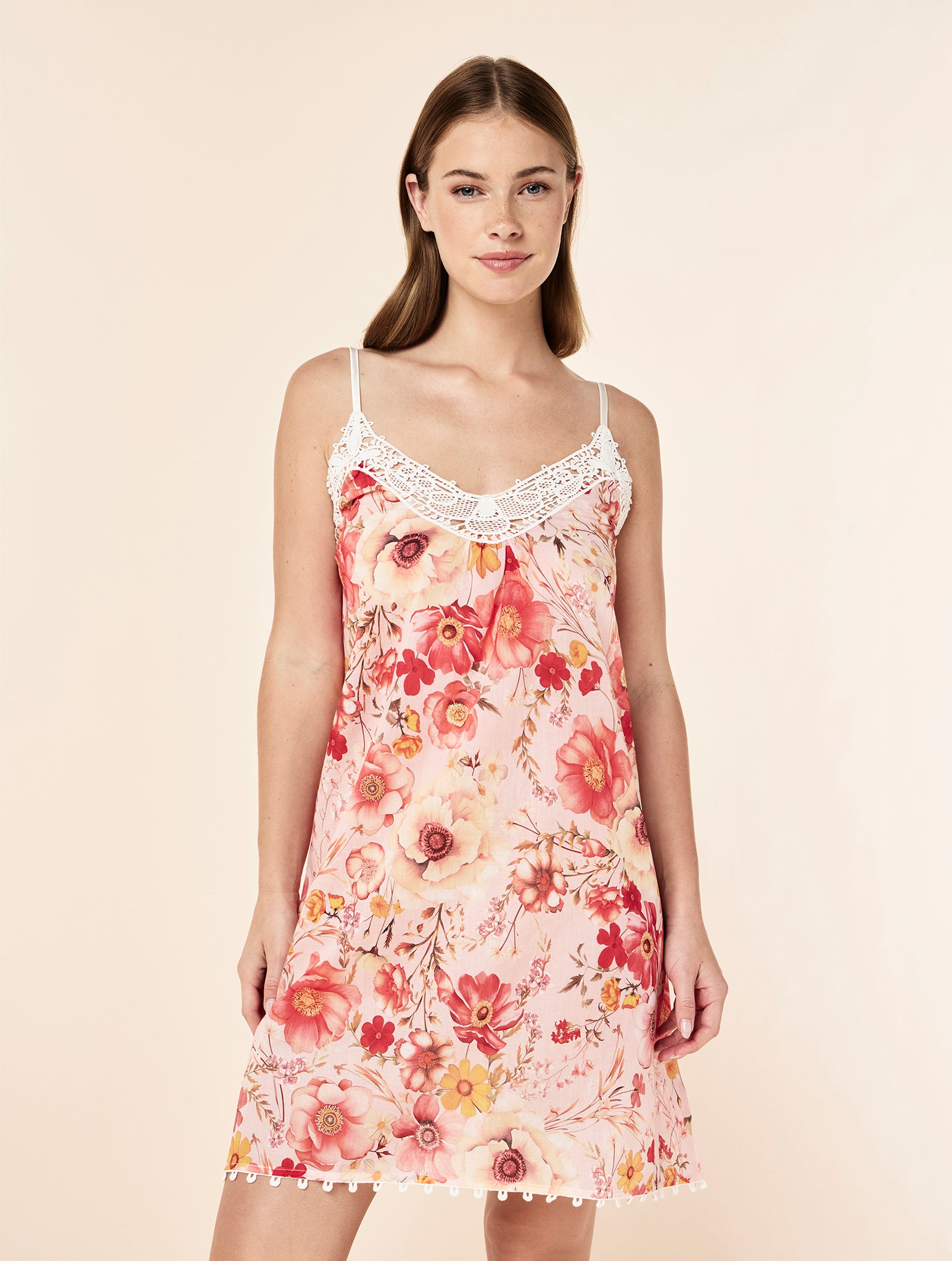 Lexi Lace Front Midi Nightie