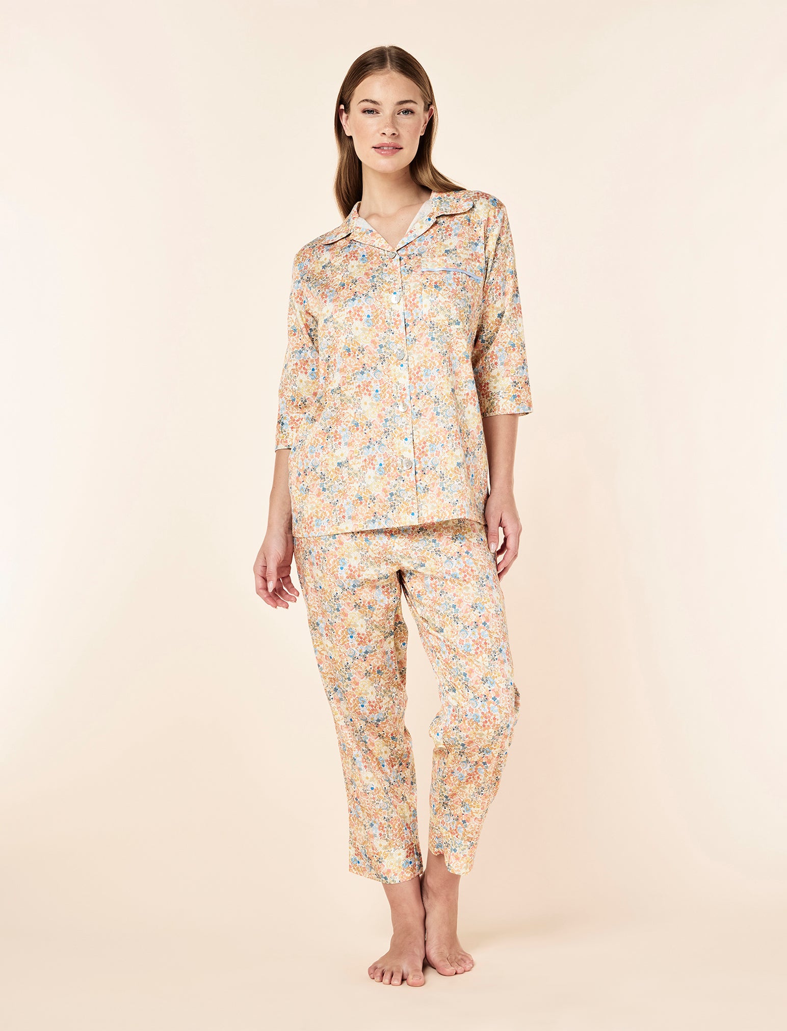 Carly Floral Crop PJ Set