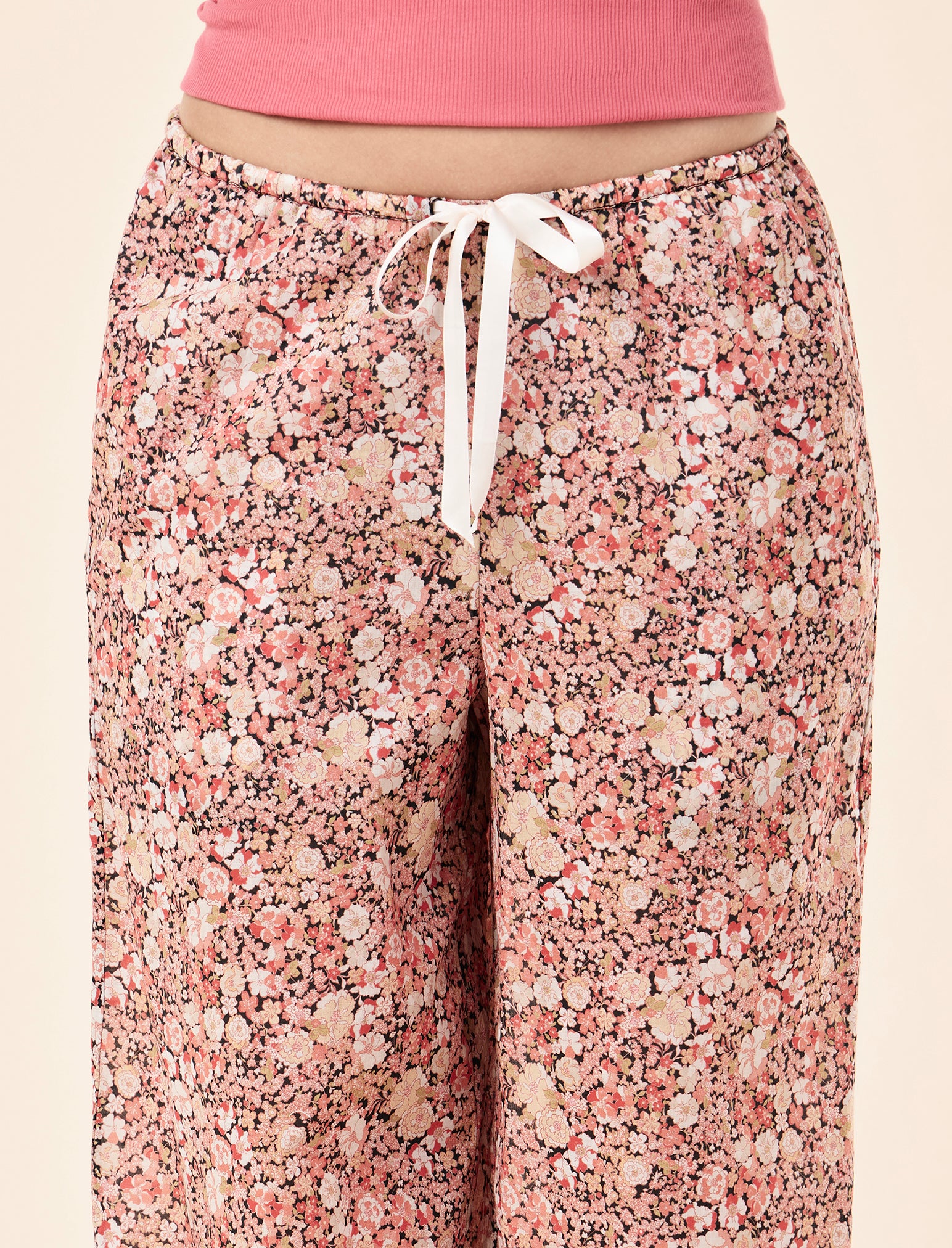 Carly Floral Full Length Wide Leg Pant
