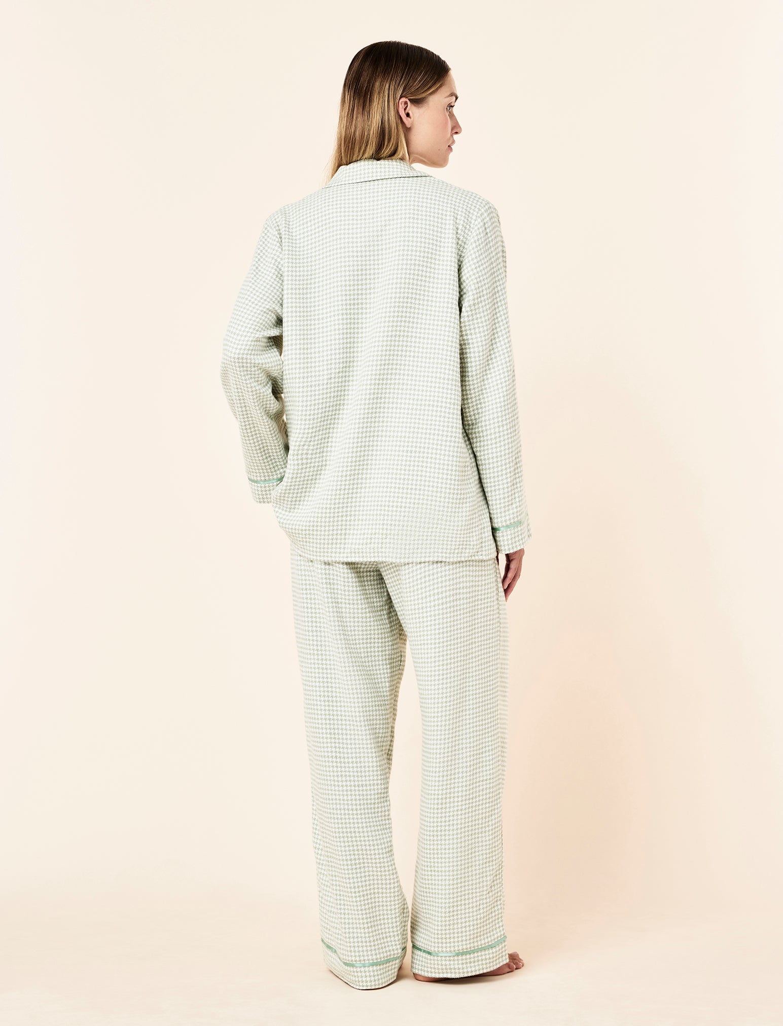 Houndstooth Cosy Full Length PJ Set