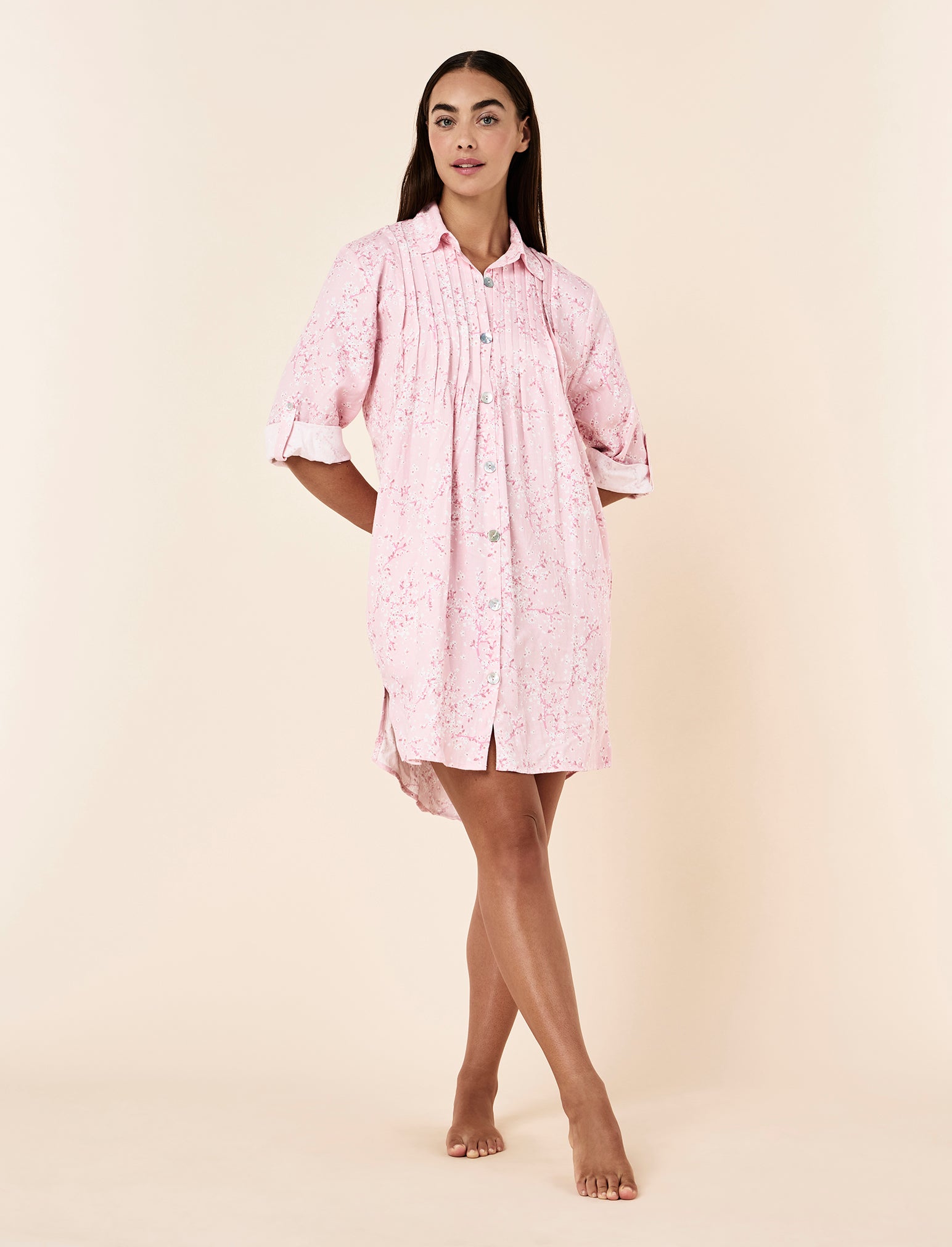 Cheri Blossom Cosy Pleat Front Nightie