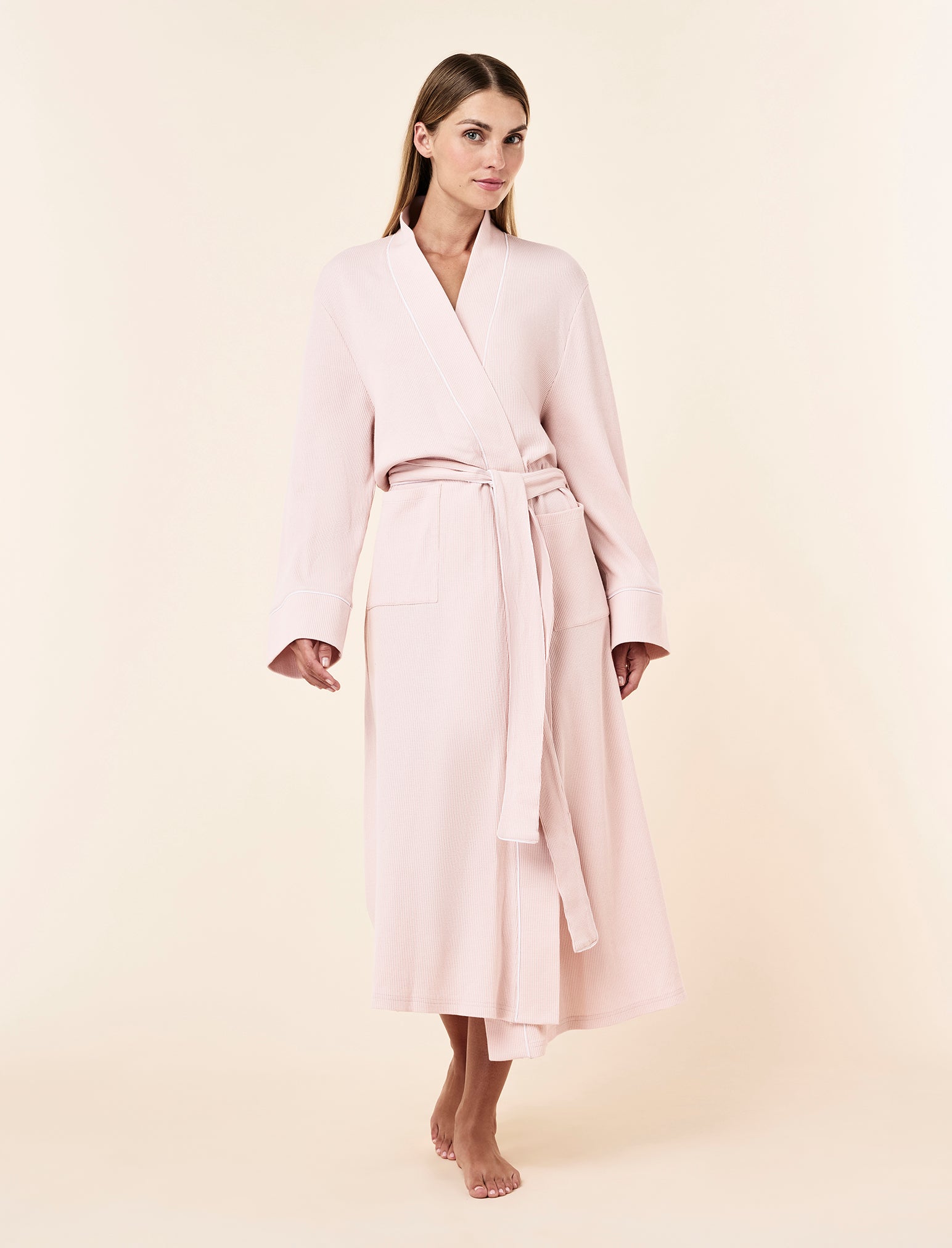 Claire Cotton Waffle Maxi Robe