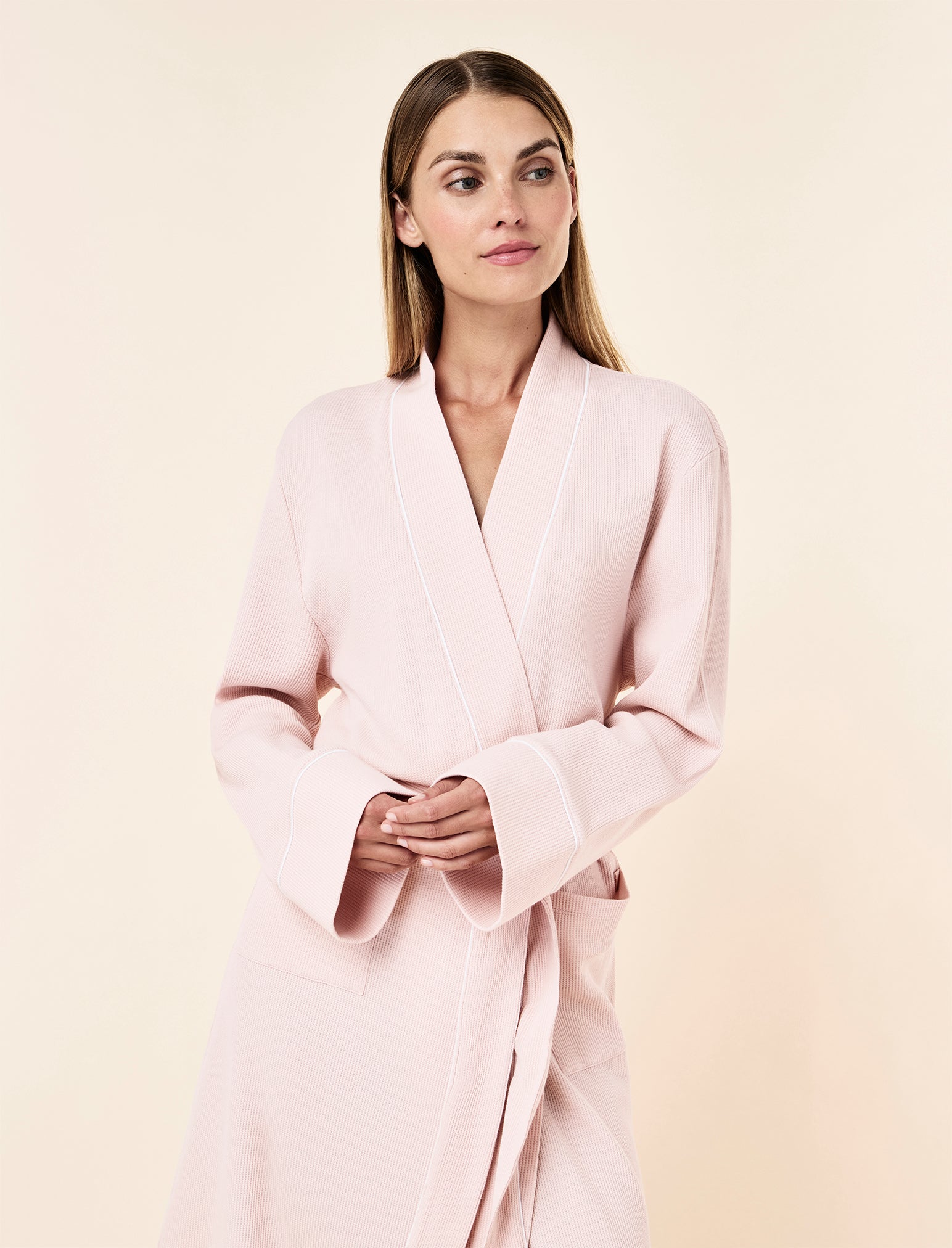 Claire Cotton Waffle Maxi Robe