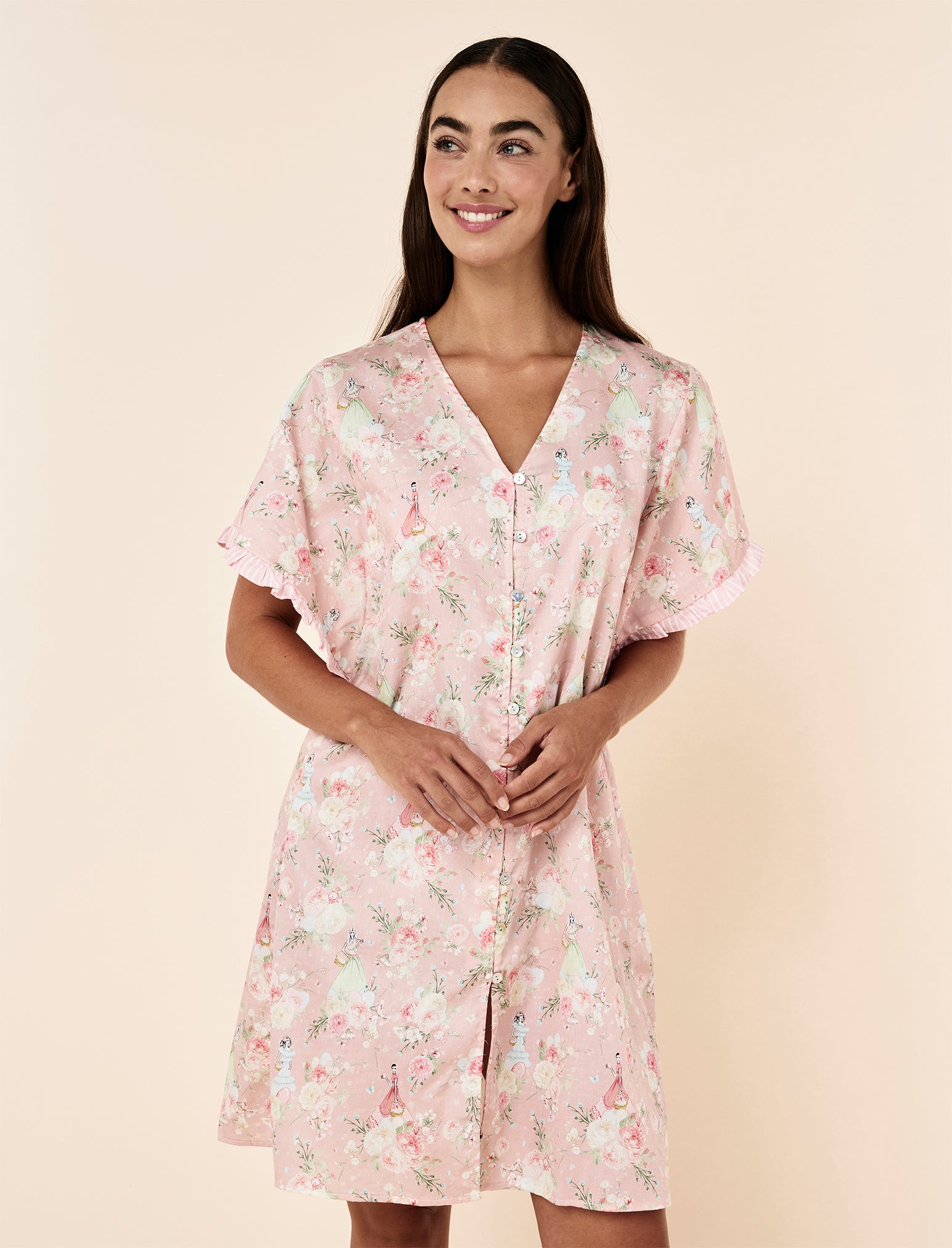 Blush Baskets Midi Nightie