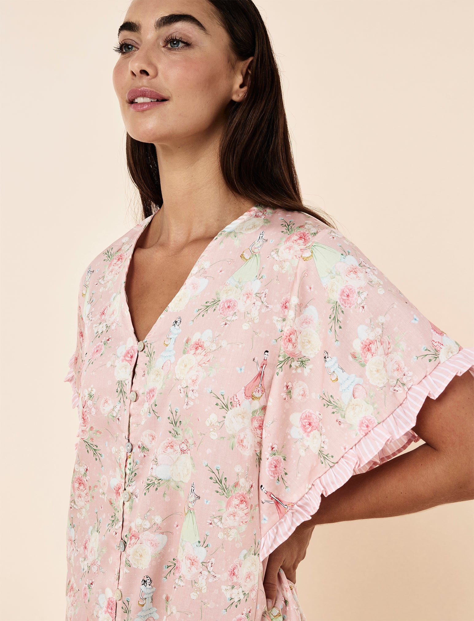 Blush Baskets Midi Nightie