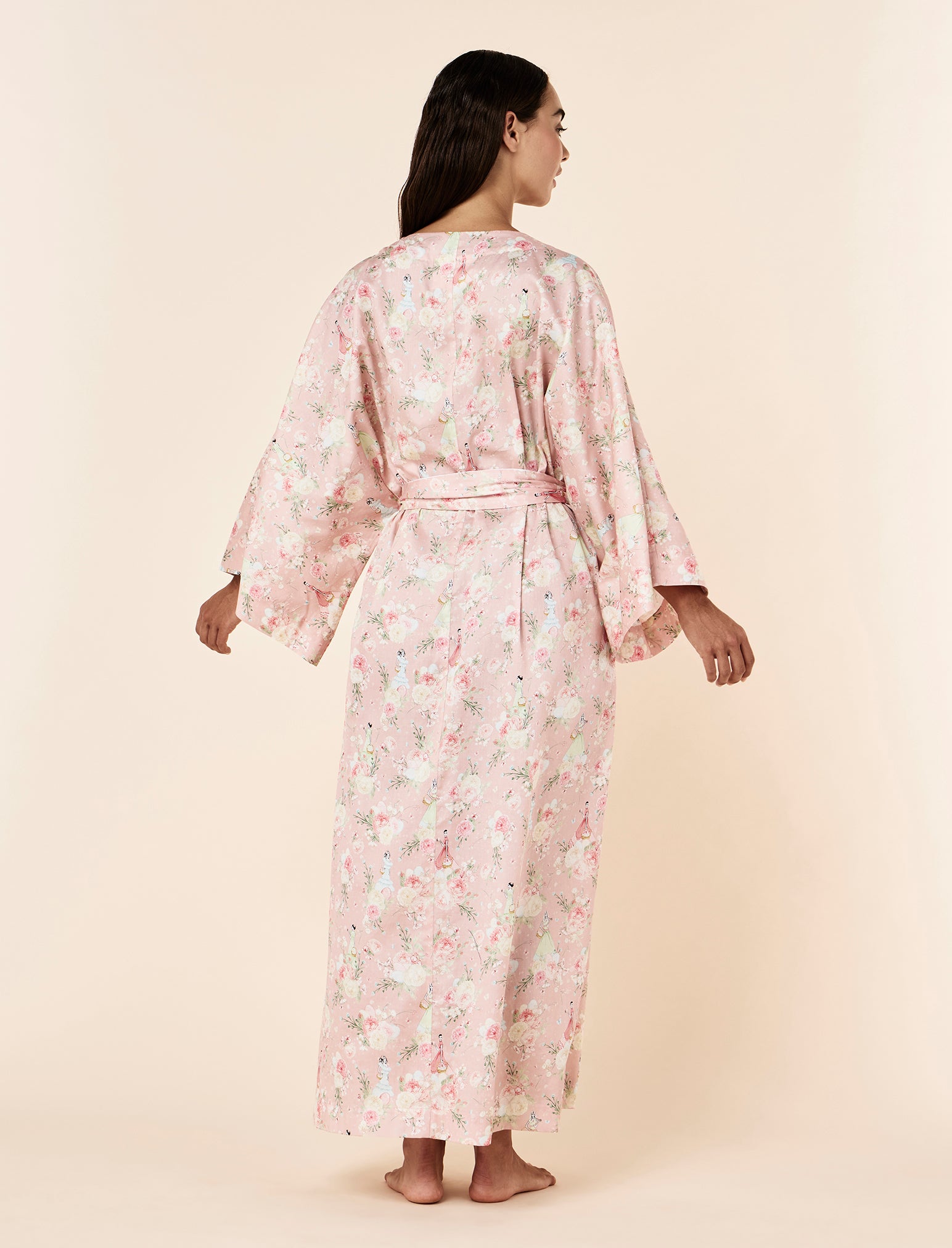 Blush Baskets Maxi Kimono Robe