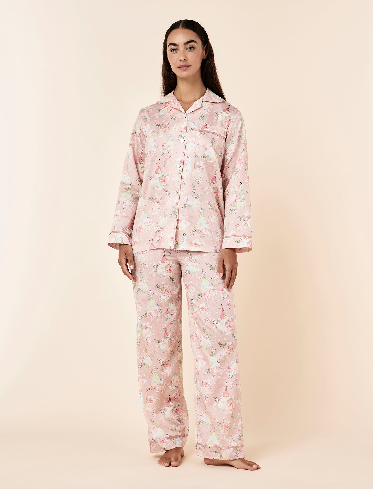Blush Baskets Full Length PJ Set