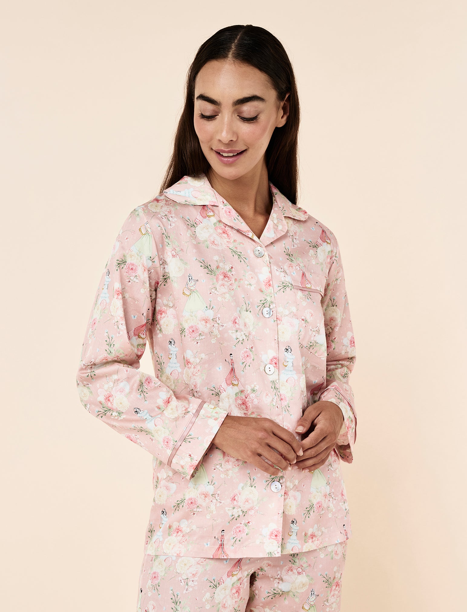Blush Baskets Full Length PJ Set