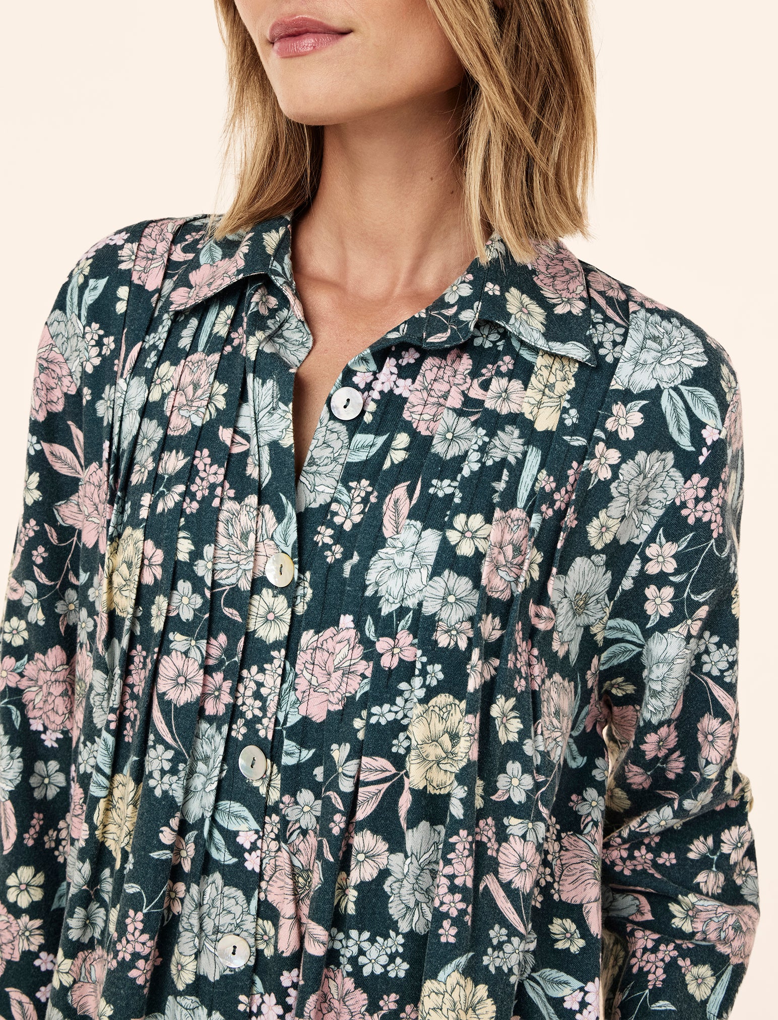 Karolina Cosy Pleat Front Nightie