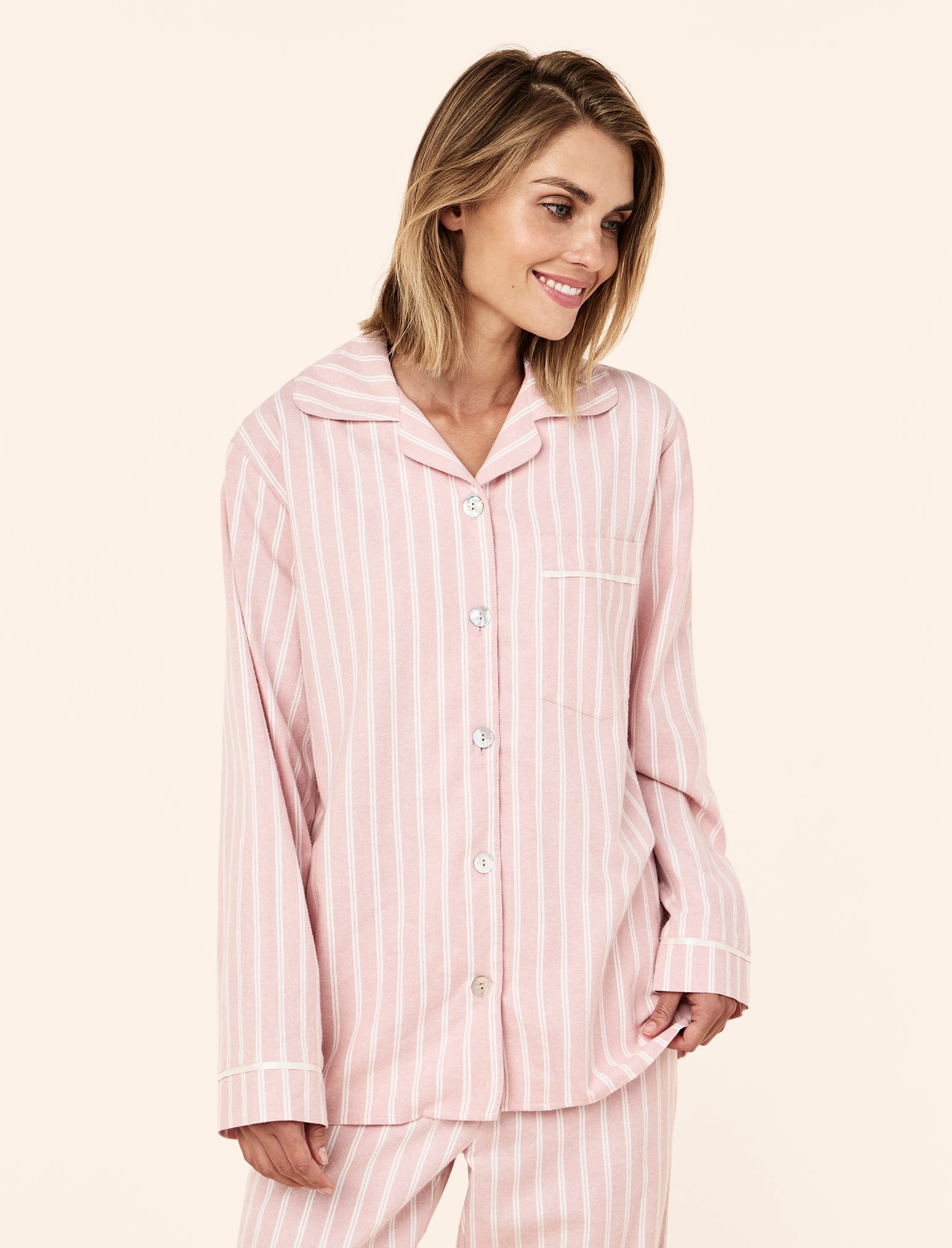 Organic Brushed Cosy Full Length PJ Set