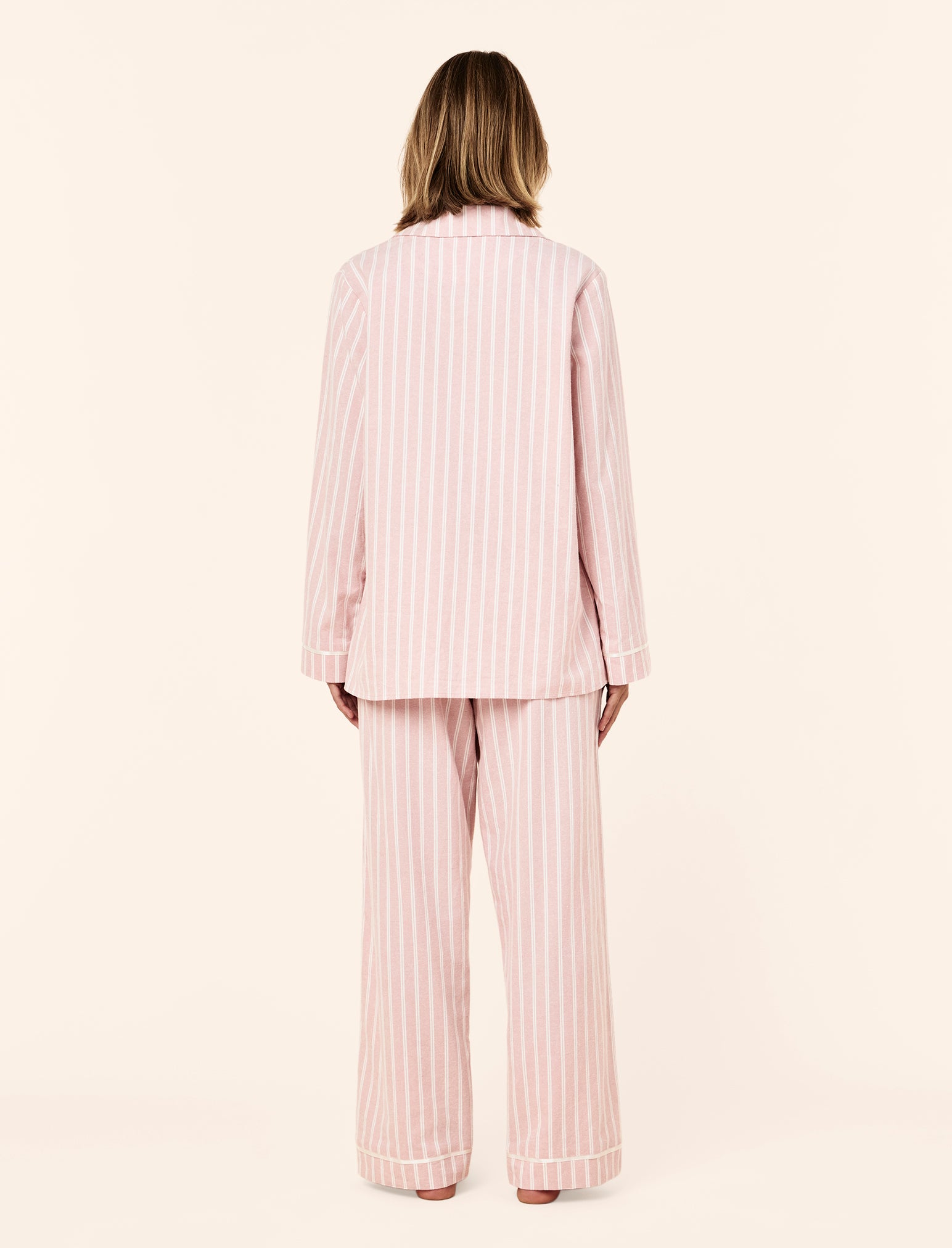 Organic Brushed Cosy Full Length PJ Set