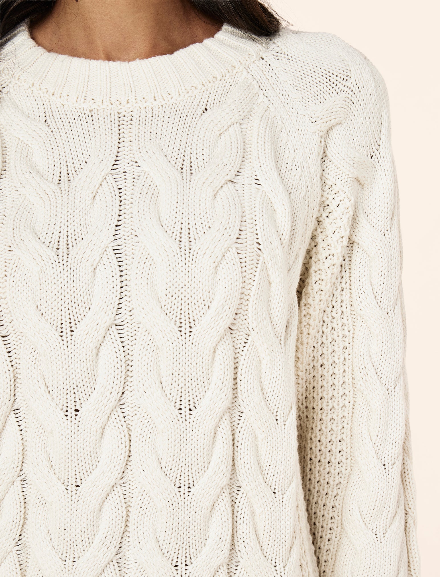 Cosy Cable Cotton Cashmere Jumper