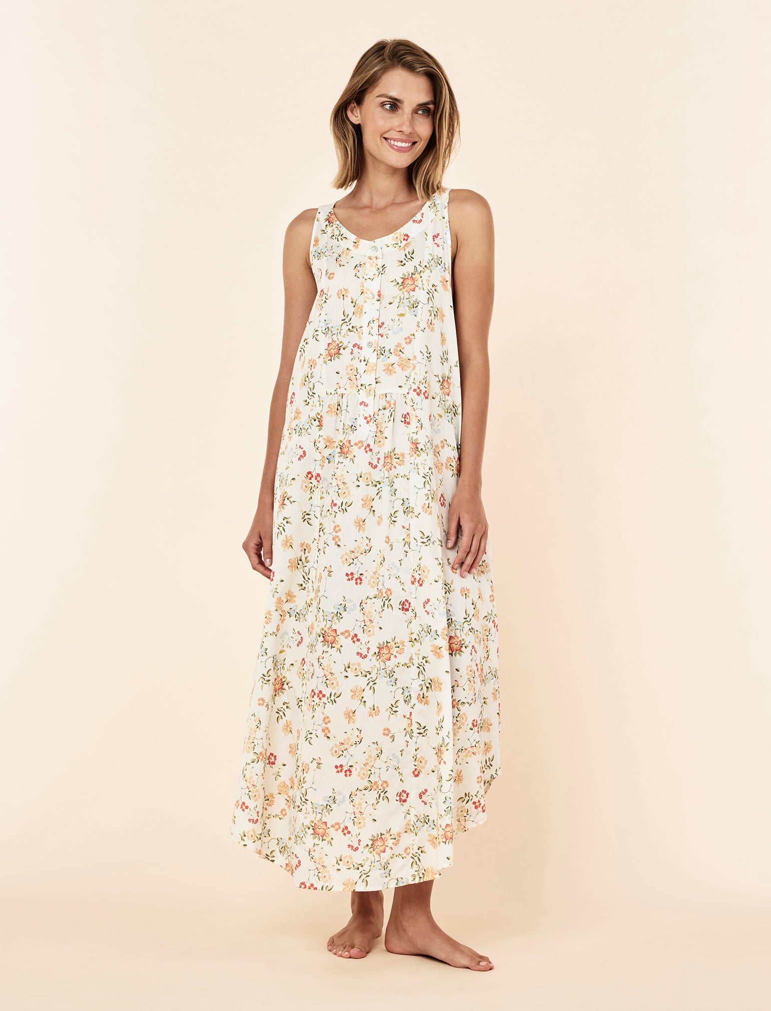 Amber Panel Front Maxi Nightie