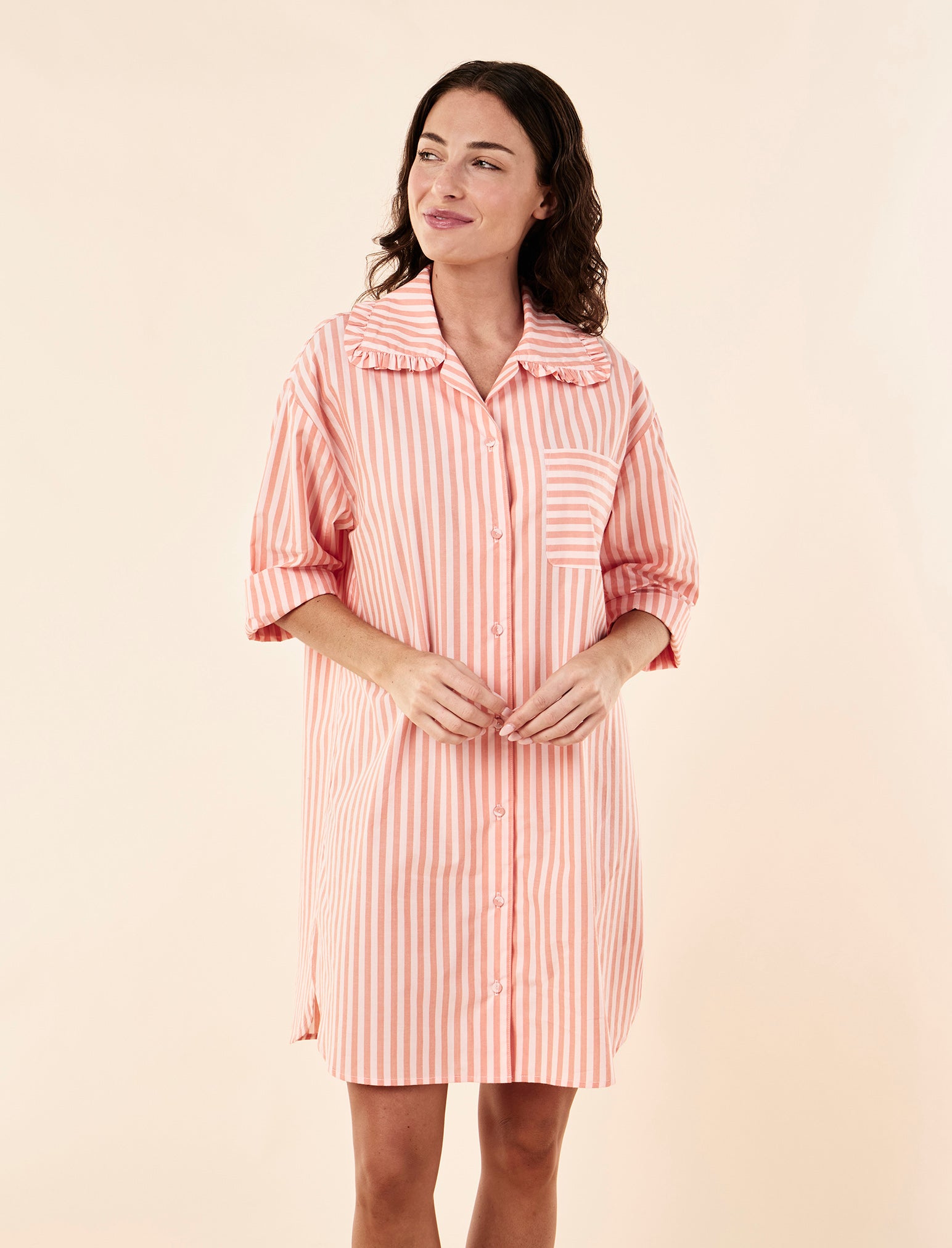 Butterscotch Stripe Nightshirt
