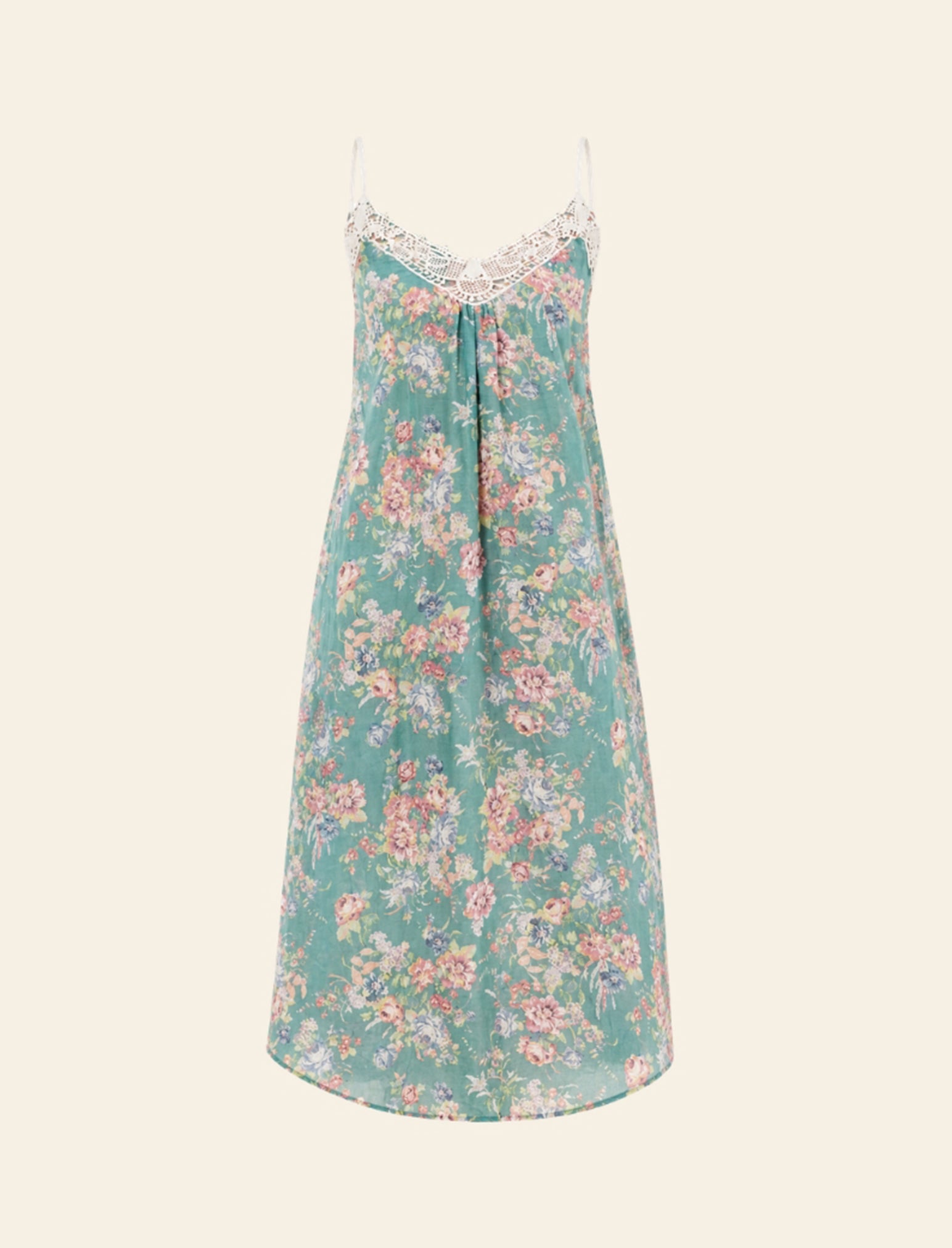 Elise Lace Front Maxi Nightie