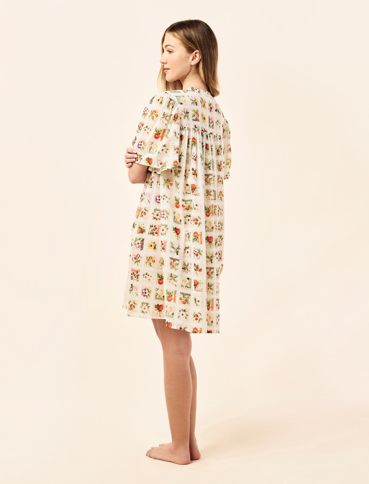 Blooms Gathered Sleeve Nightie