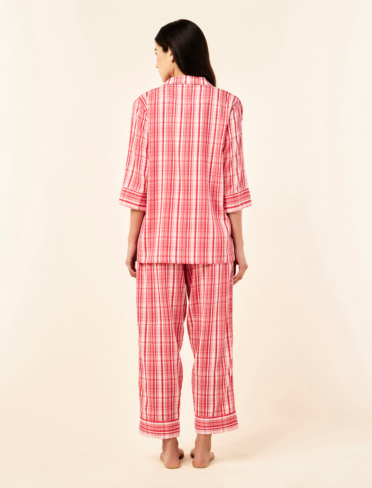 Noelle Plaid Crop PJ Set