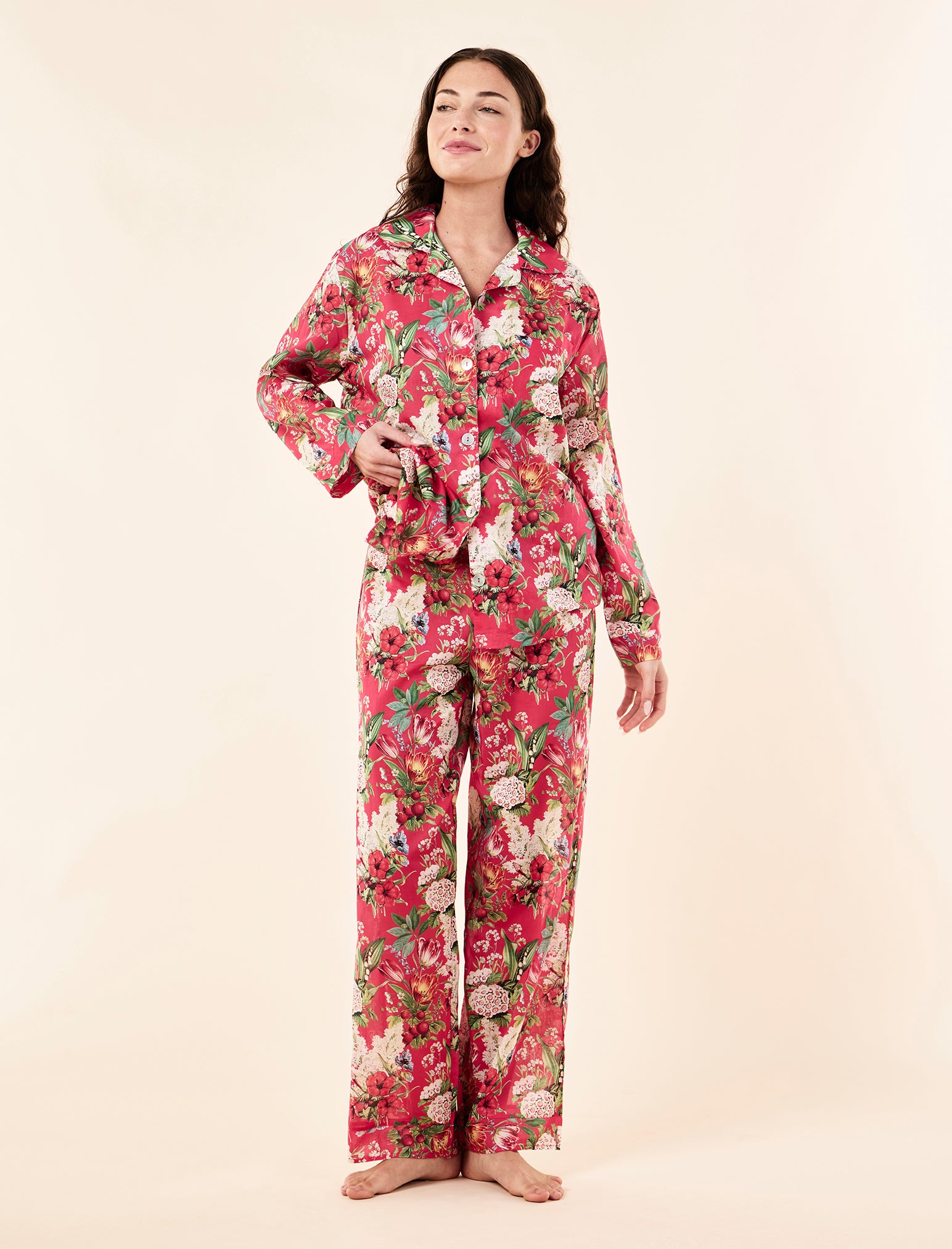Clara Floral Full Length PJ Set