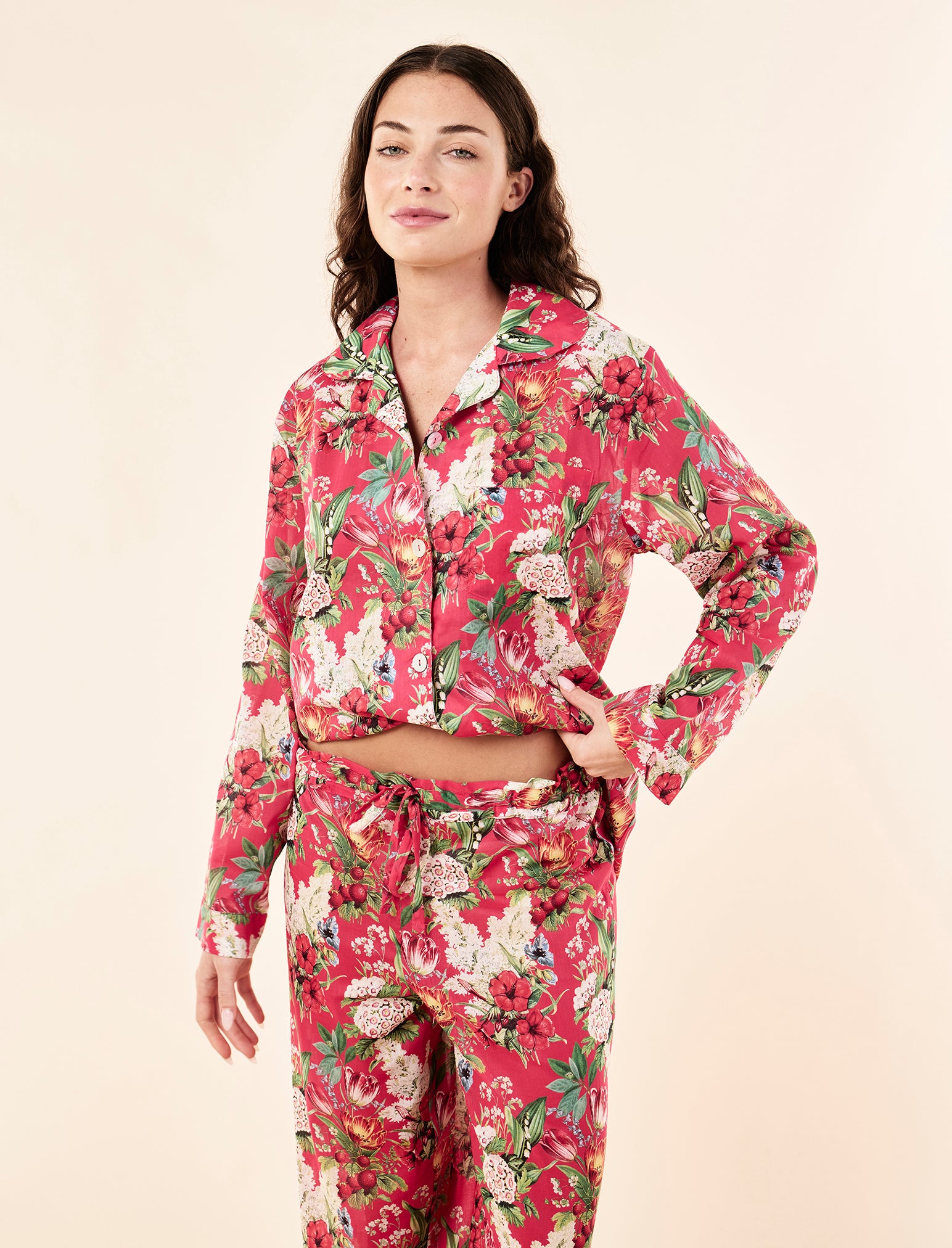 Clara Floral Full Length PJ Set