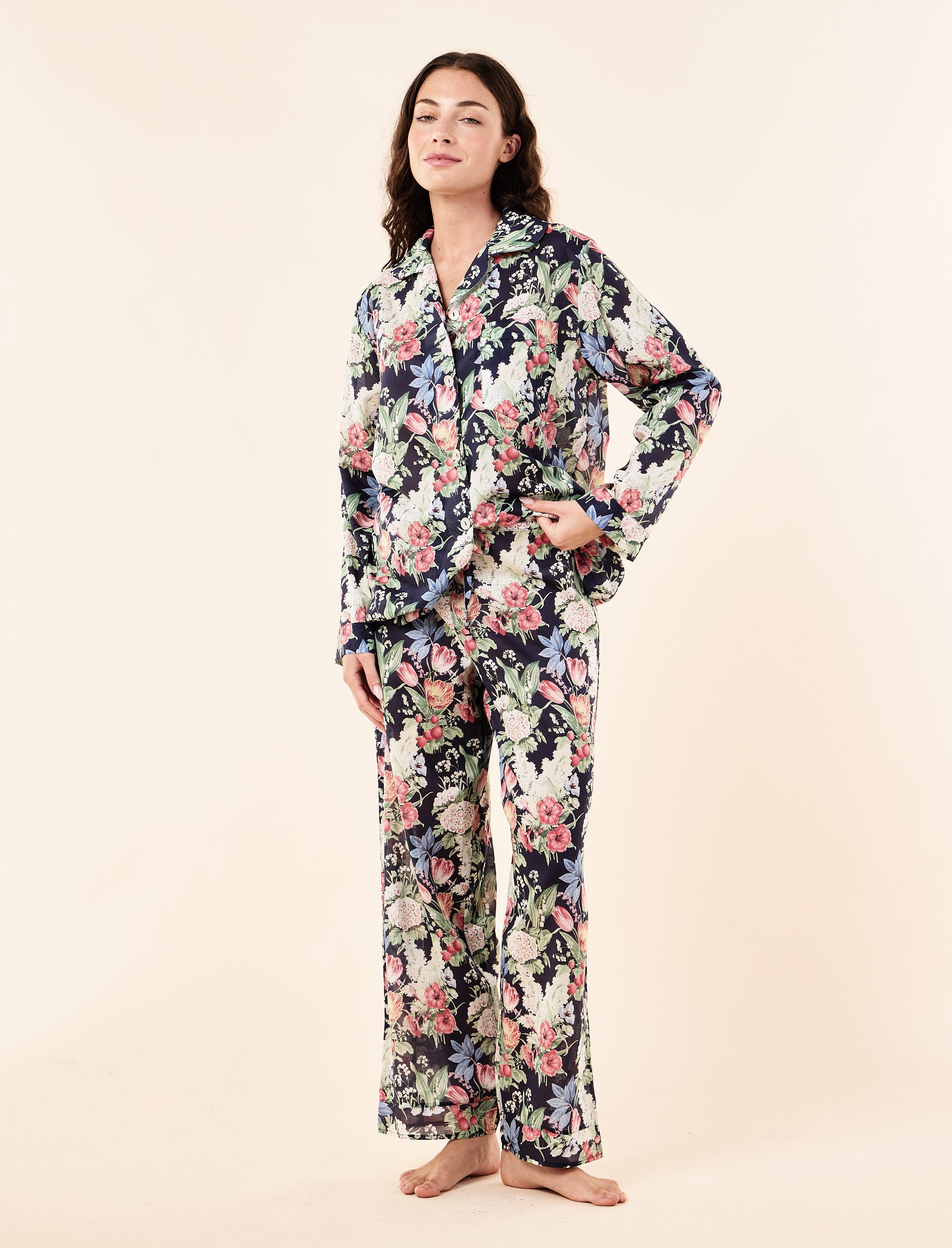 Clara Floral Full Length PJ Set