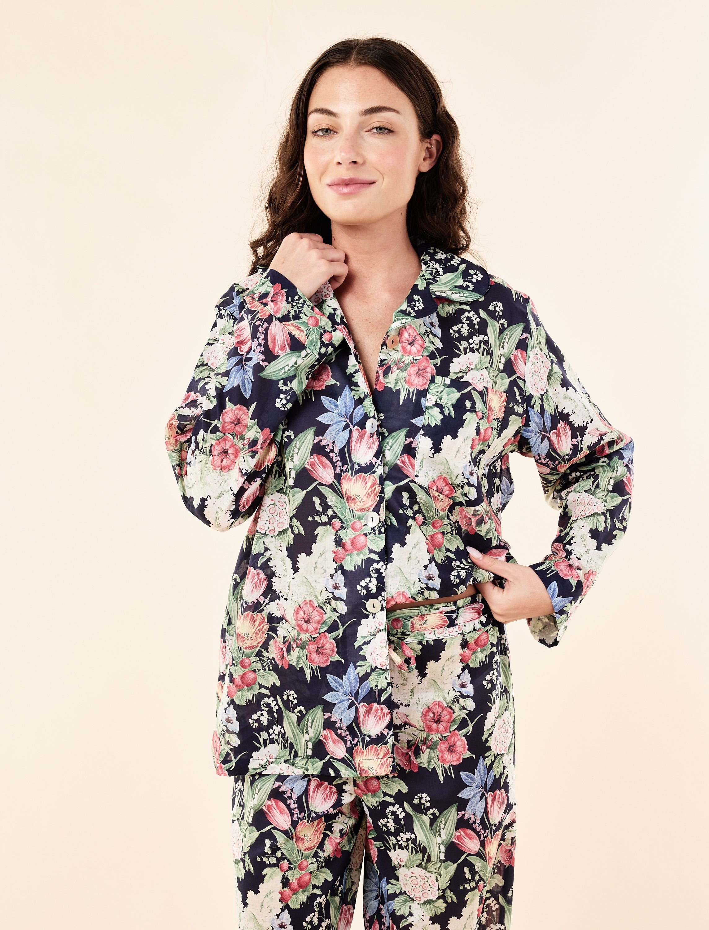 Clara Floral Full Length PJ Set