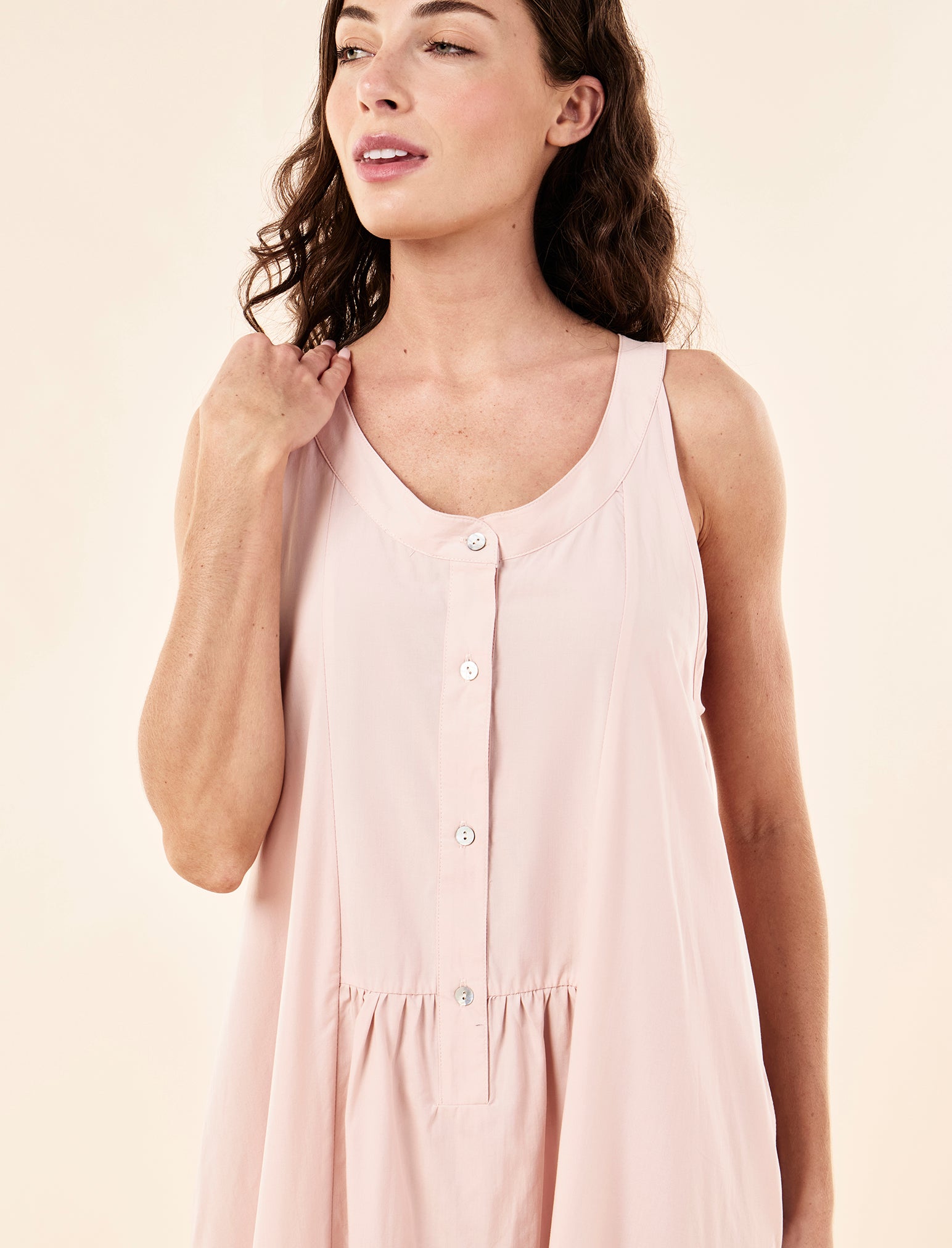 Gemma Madison Panel Front Maxi Nightie