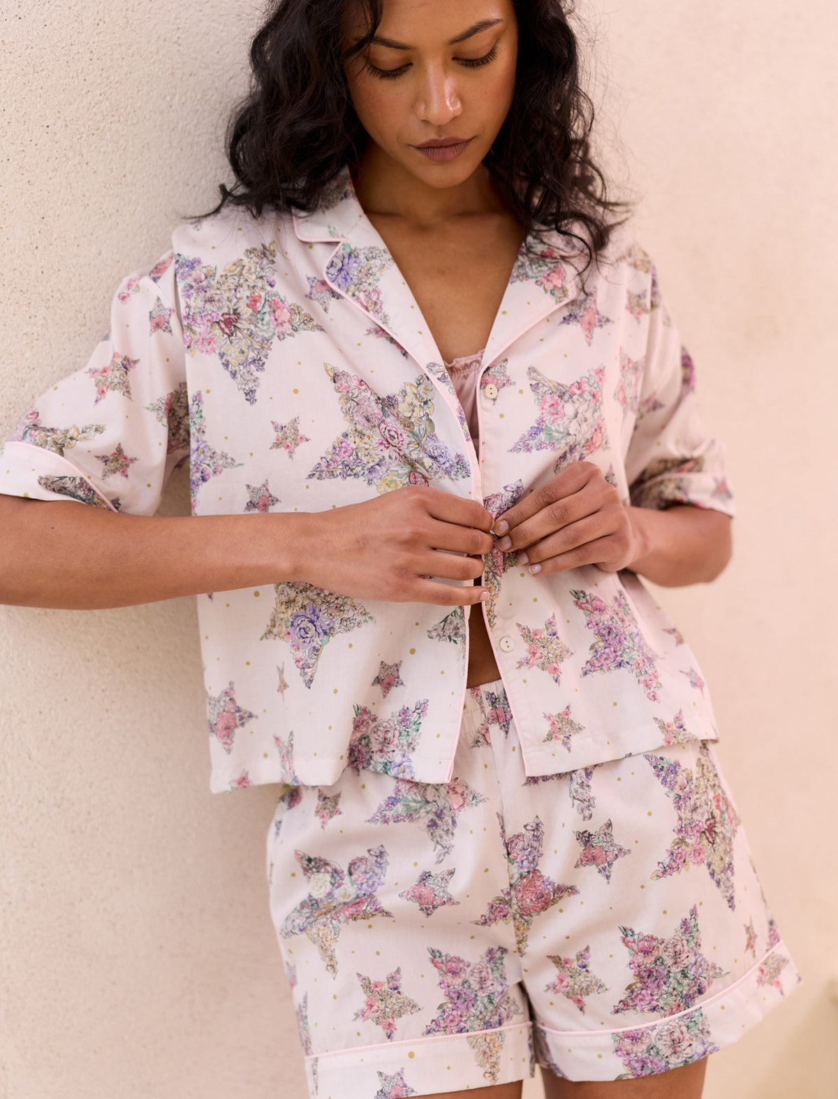 Floral Star Boxer PJ Set