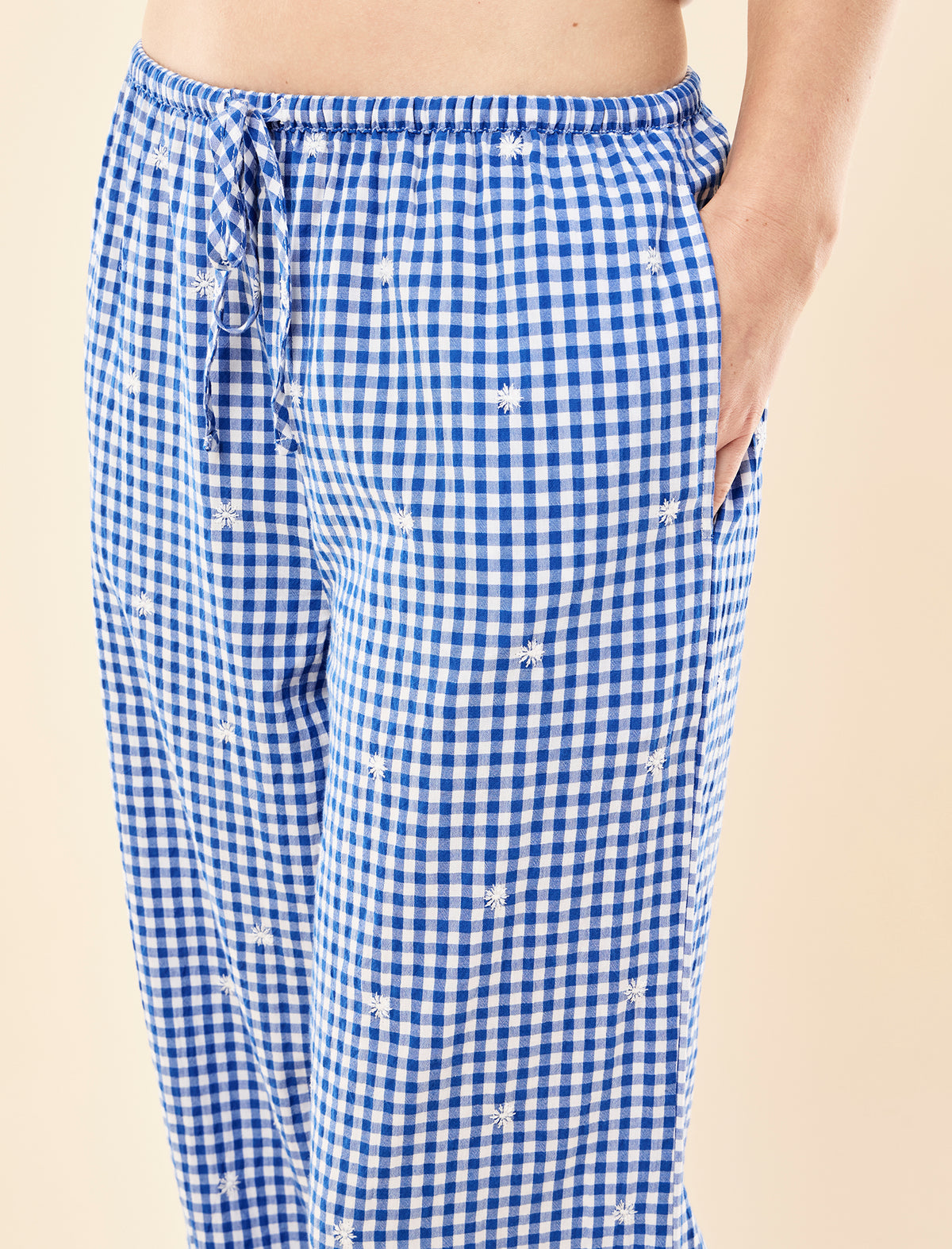 Daisy Gingham Crop Pant