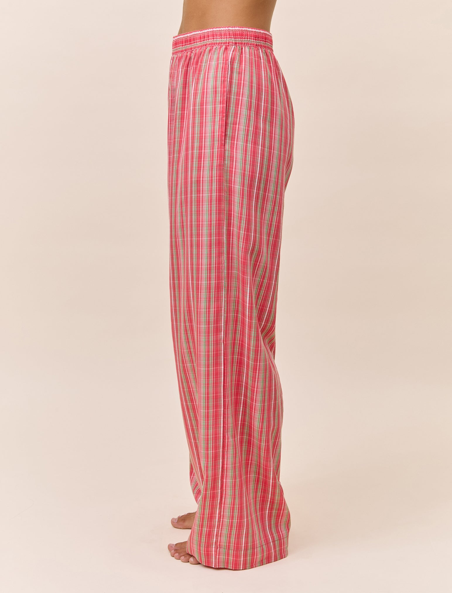 Holiday Plaid Full Length Pant