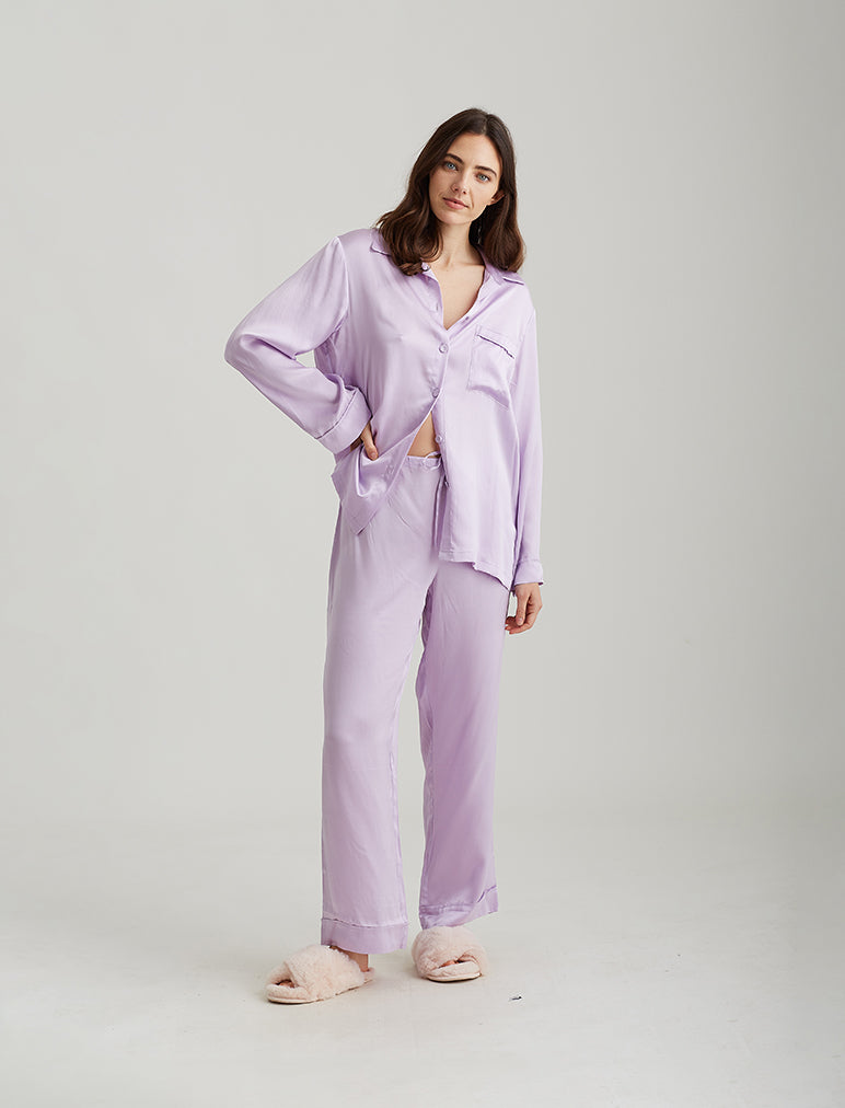 Audrey Washable Silk Full Length PJ