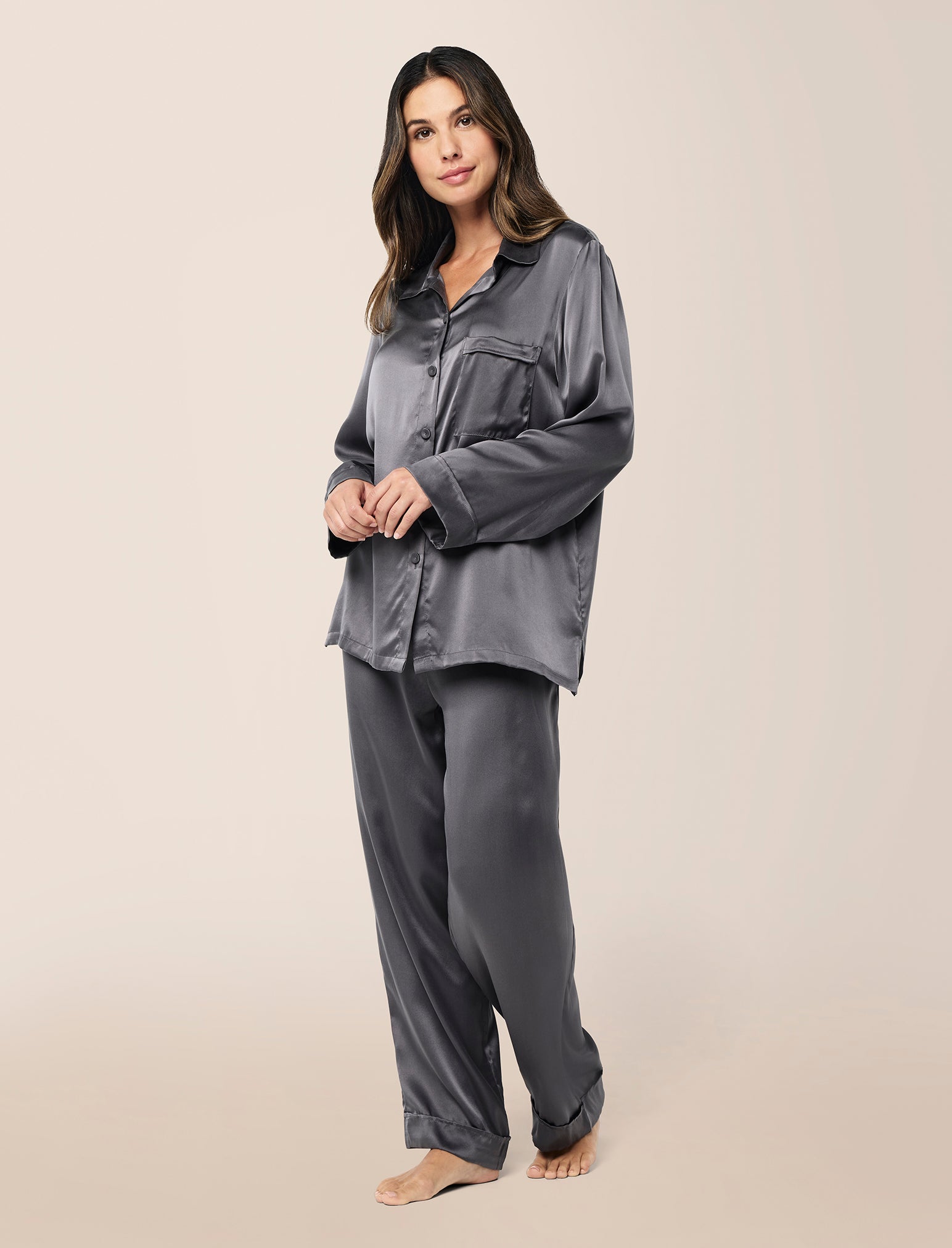 Audrey Washable Silk Full Length PJ