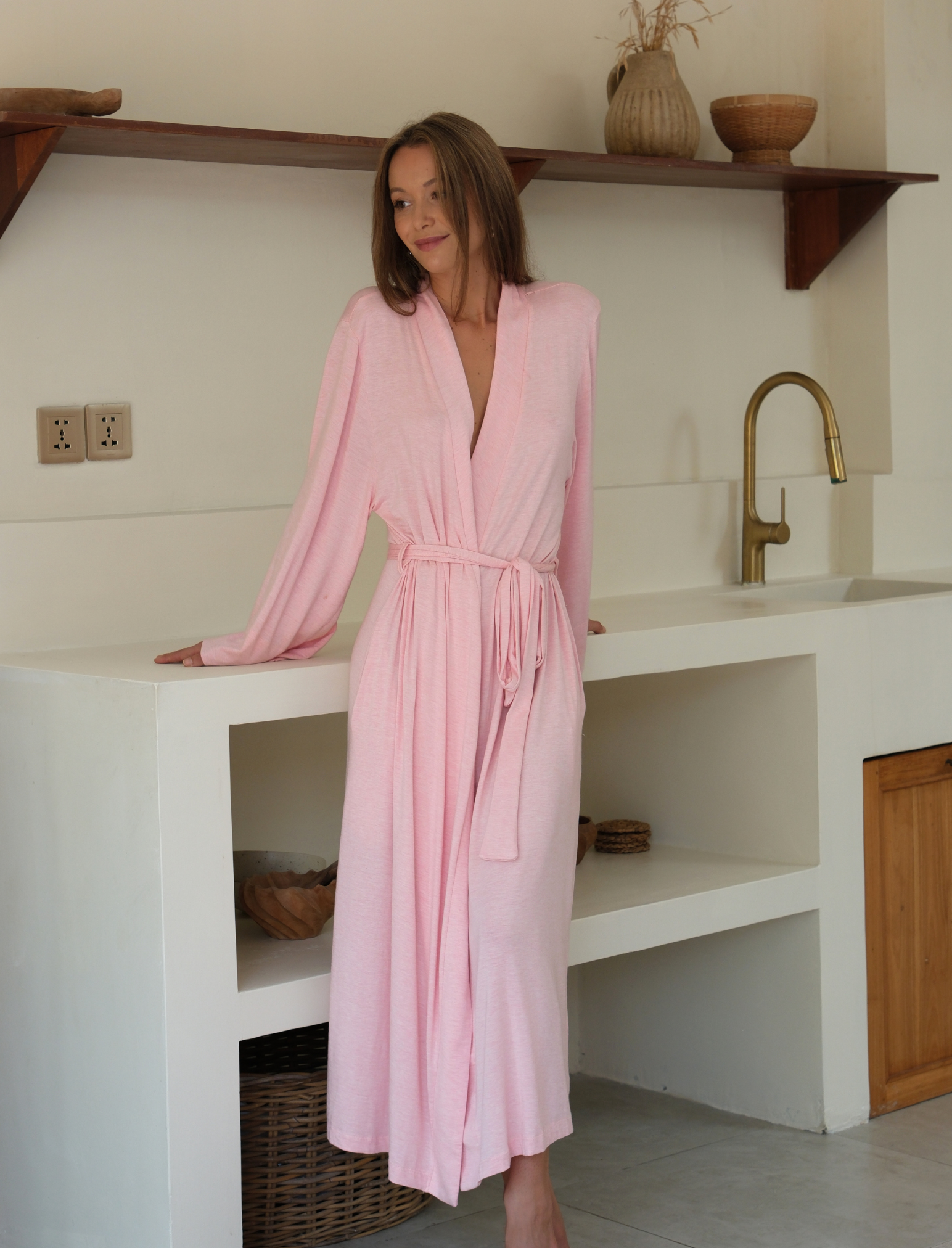 Kate Modal Soft Maxi Robe